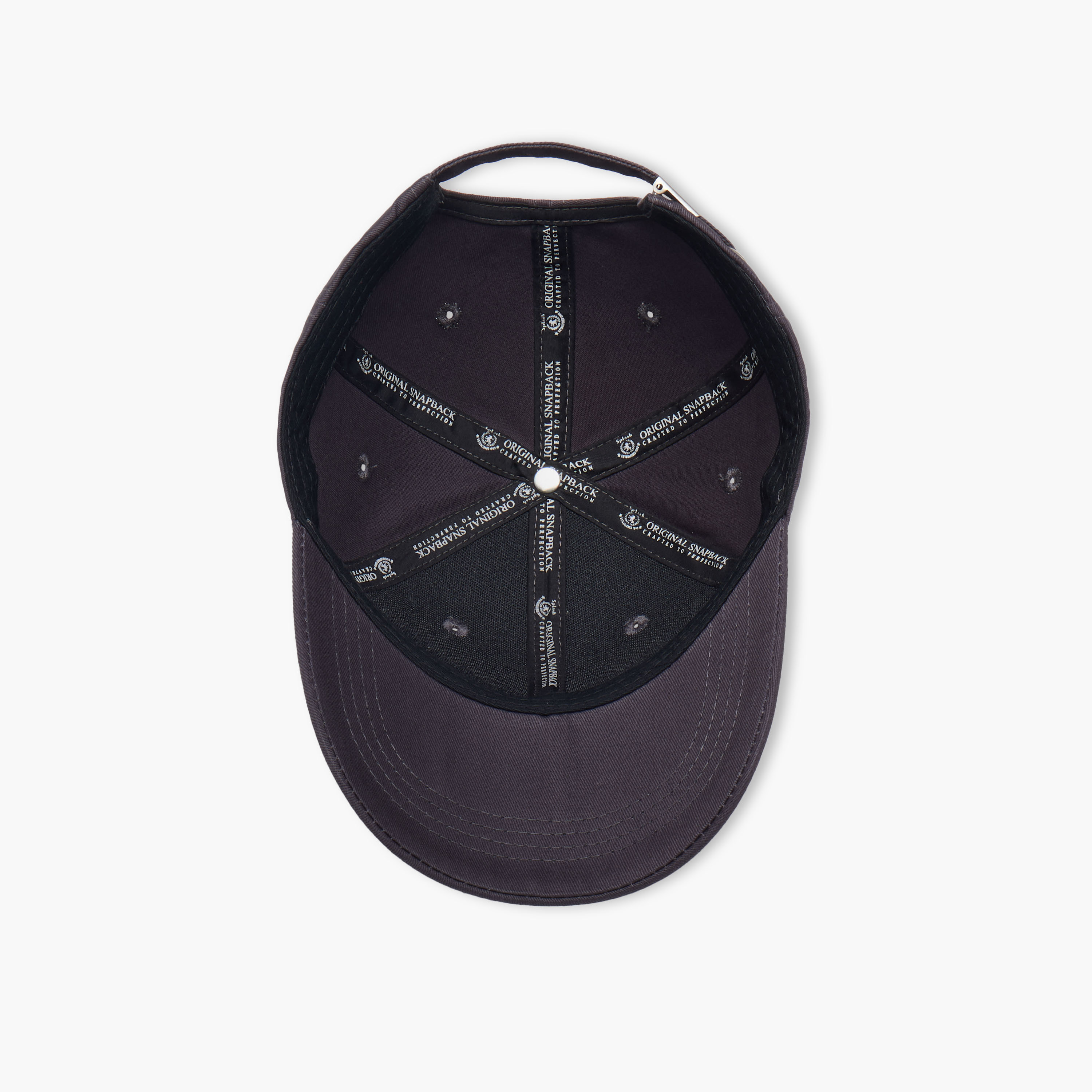 Eyelet Detail Cap with Buckled Strap Closure-men-caps-image-8