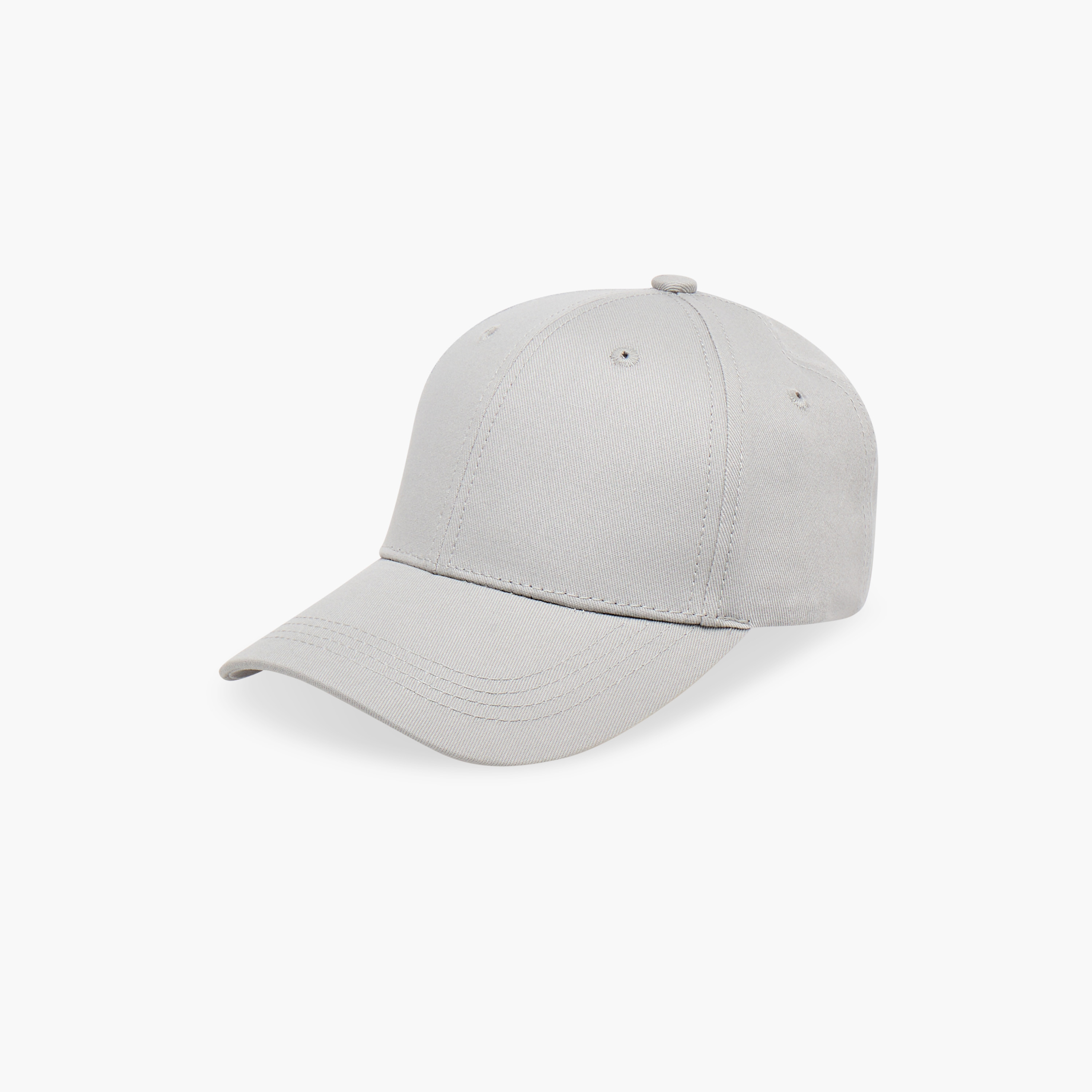 Stitch Detail Cap with Buckled Strap Closure-men-caps-image-3