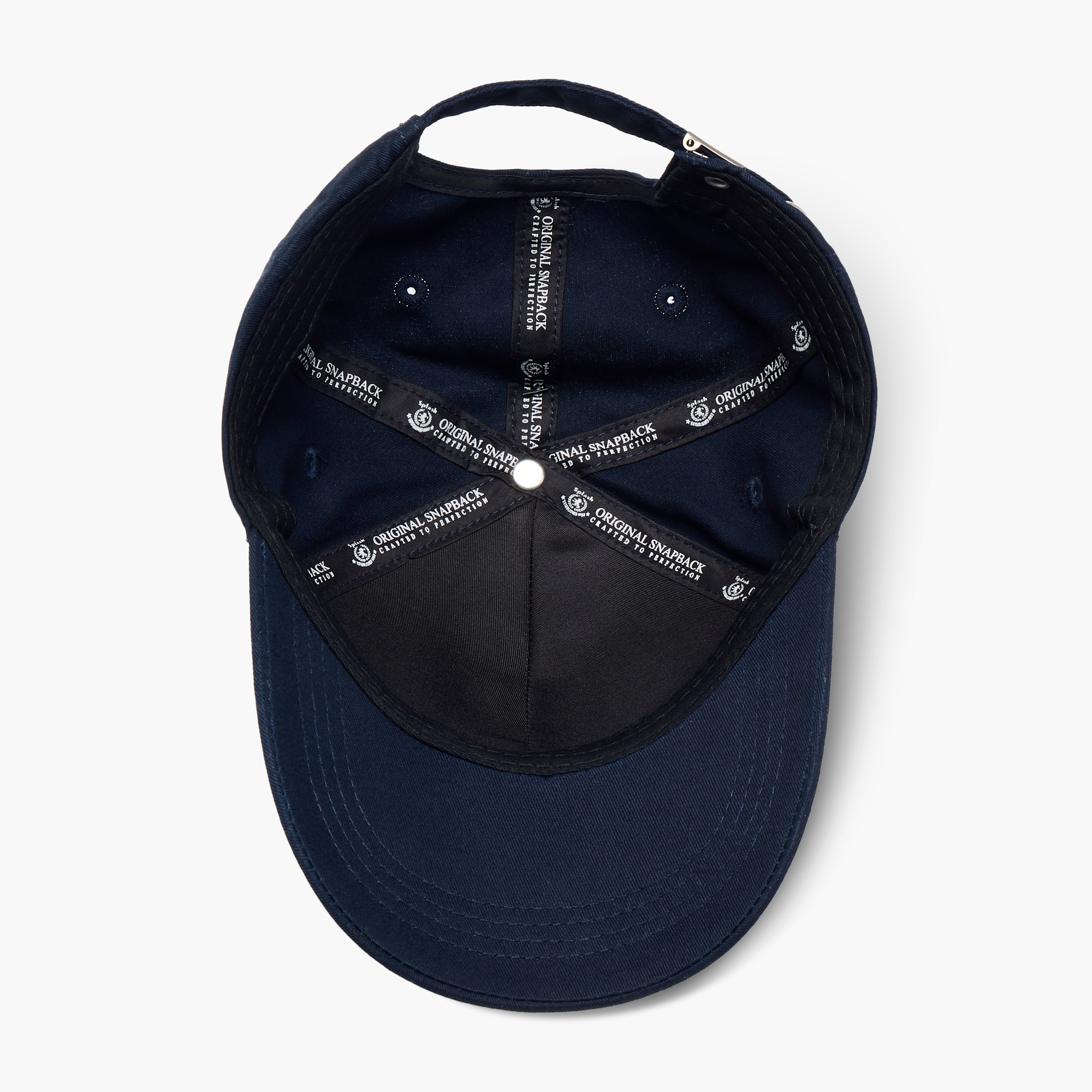 Stitch Detail Cap with Buckled Strap Closure-men-caps-image-8