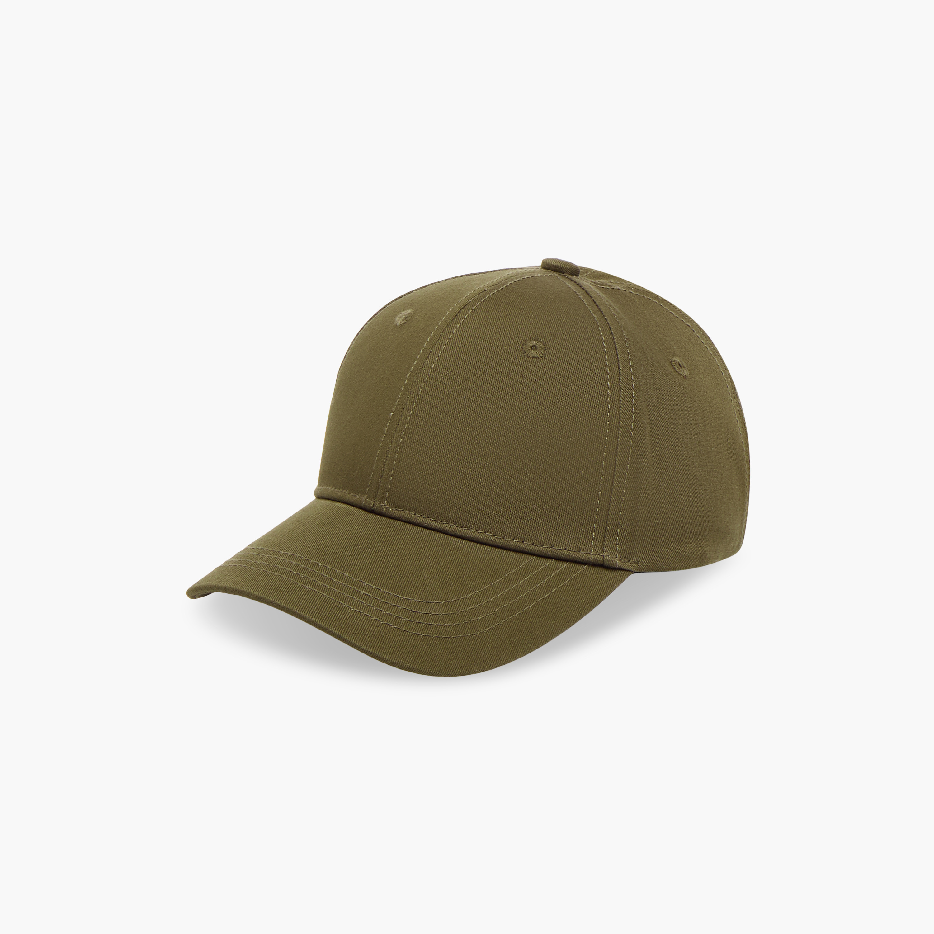 Stitch Detail Cap with Buckled Strap Closure-men-caps-image-3