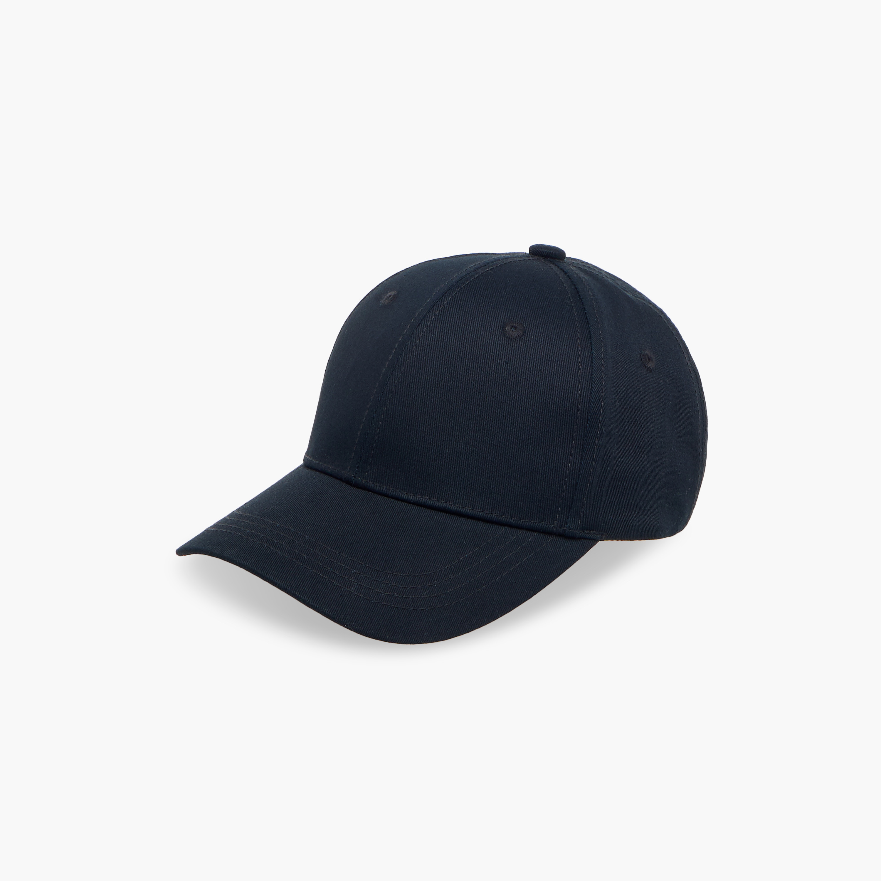 Stitch Detail Cap with Buckled Strap Closure-men-caps-image-3
