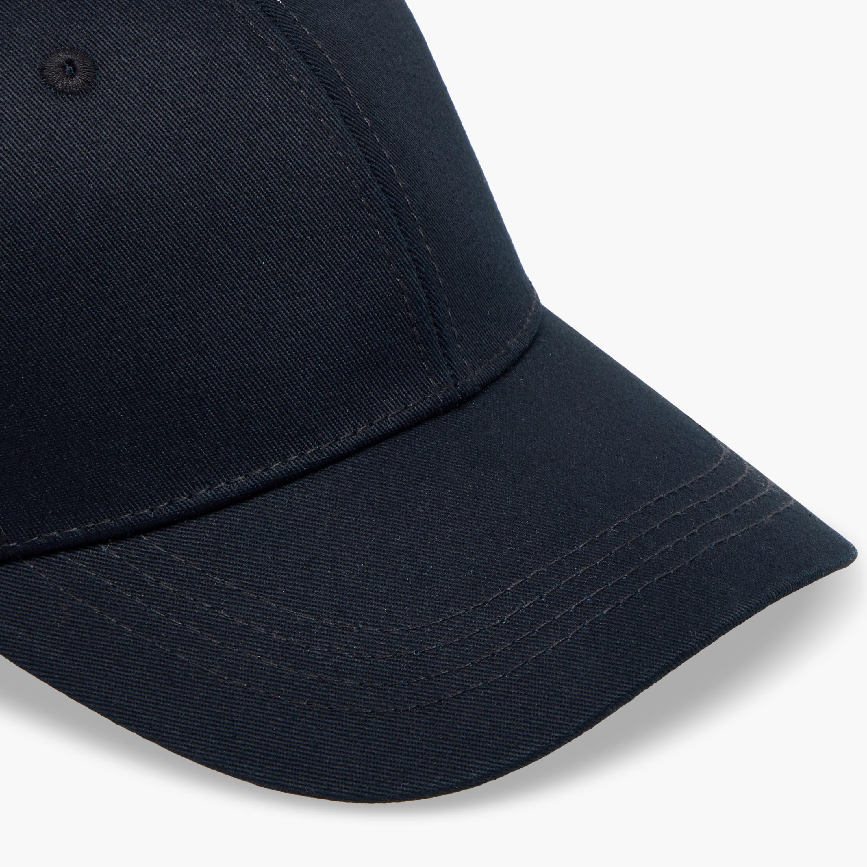 Stitch Detail Cap with Buckled Strap Closure-men-caps-image-6