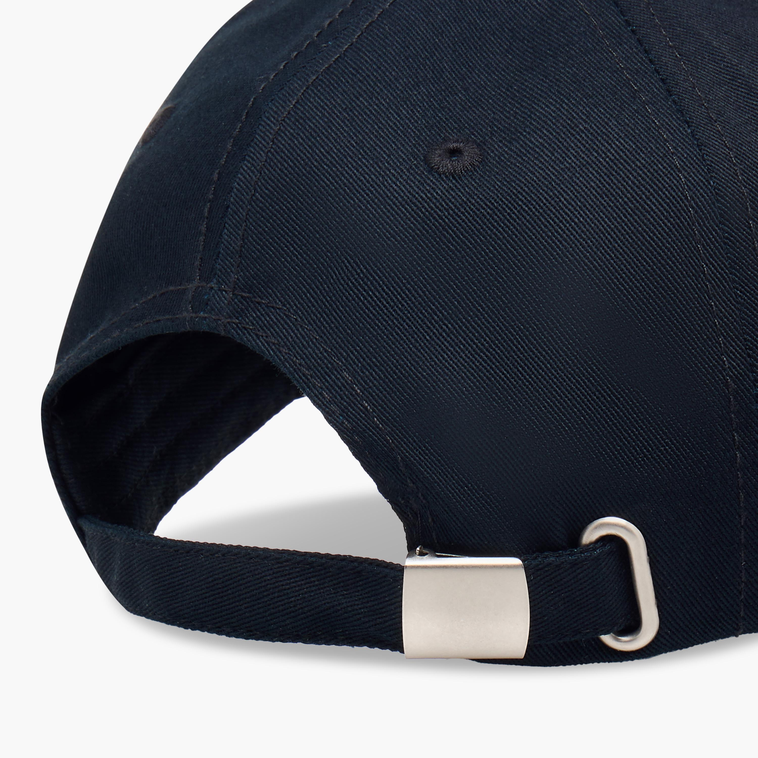 Stitch Detail Cap with Buckled Strap Closure-men-caps-image-7