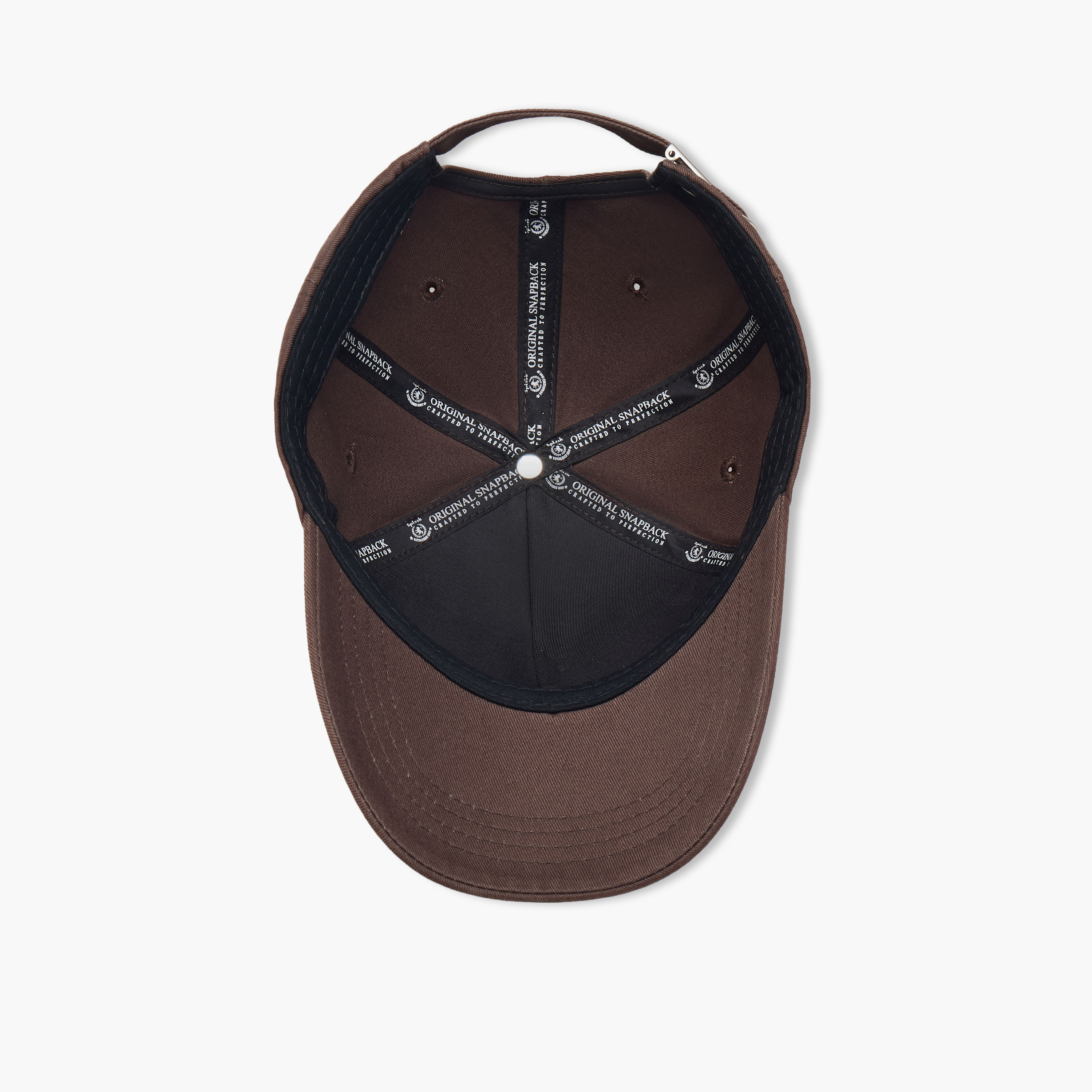 Eyelet Detail Cap with Buckled Strap Closure-men-caps-image-8