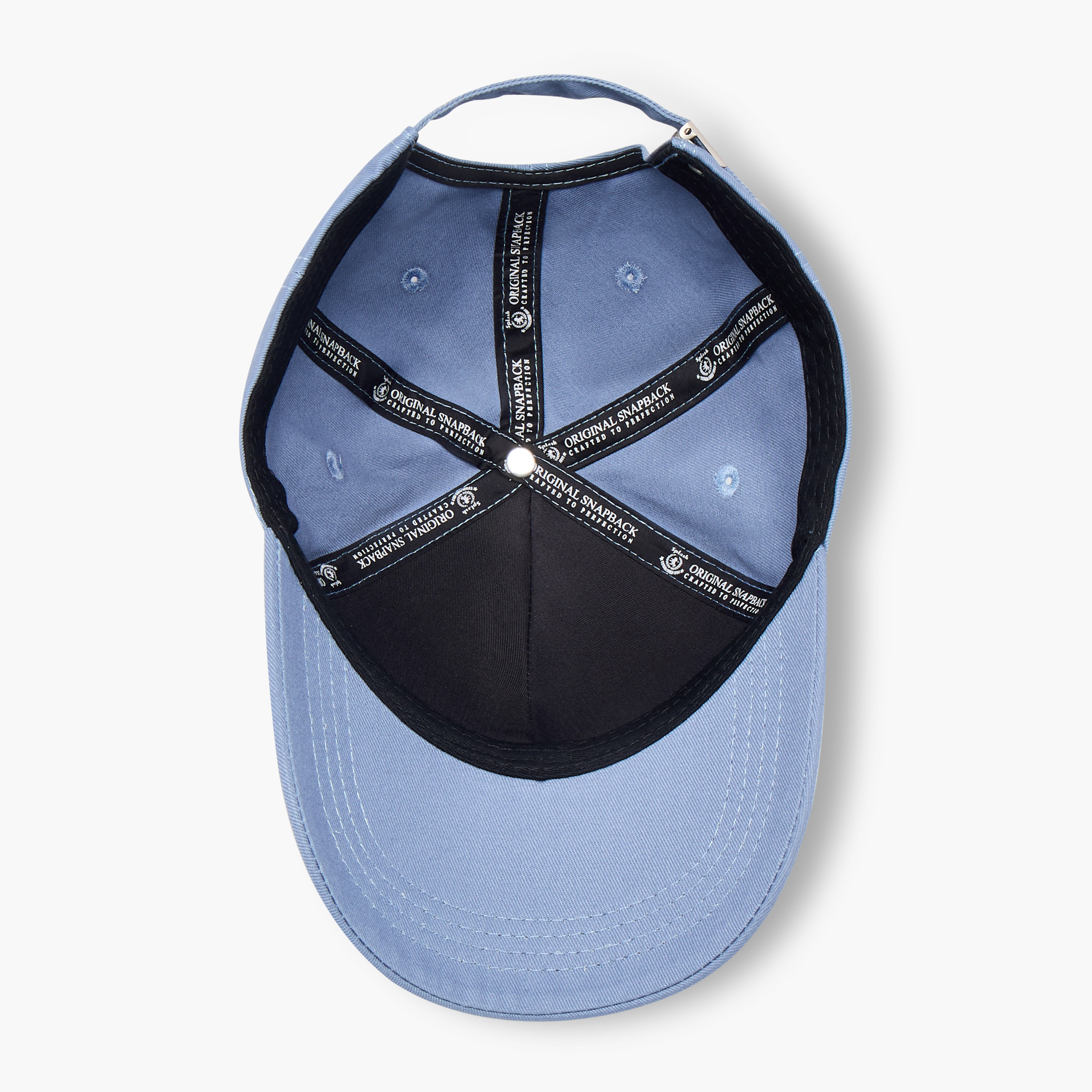 Stitch Detail Cap with Buckled Strap Closure-men-caps-image-8