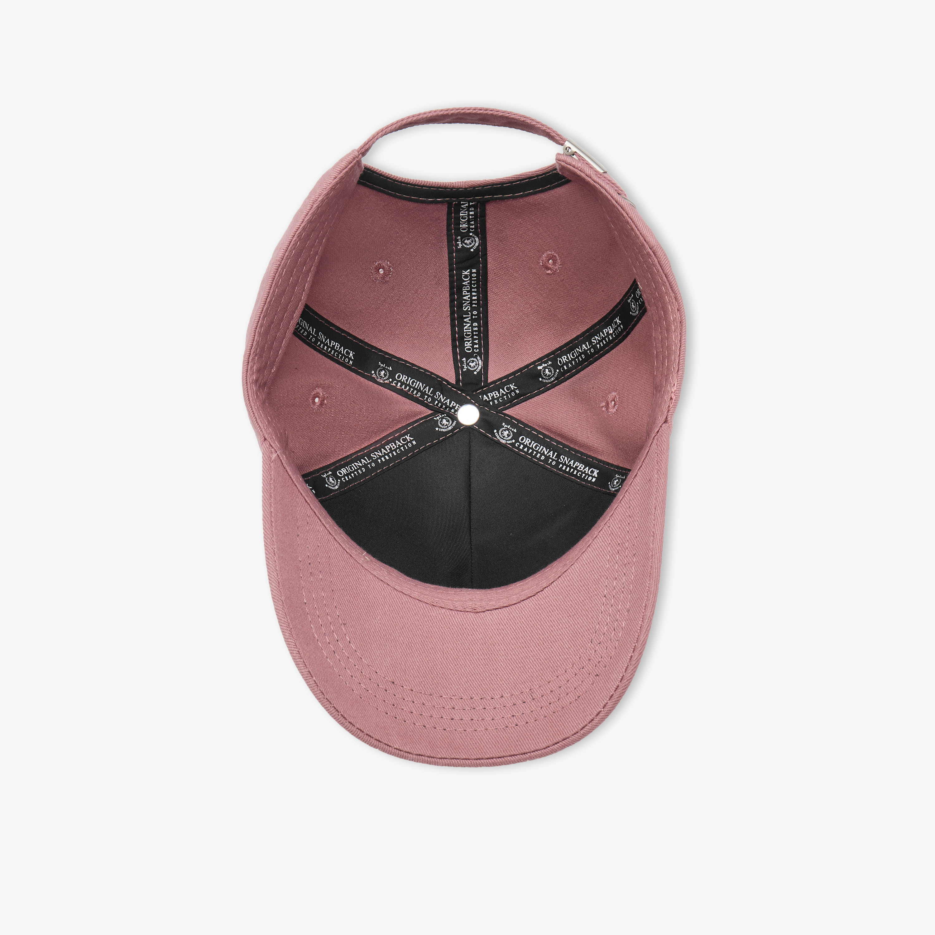 Eyelet Detail Cap with Buckled Strap Closure-men-caps-image-8