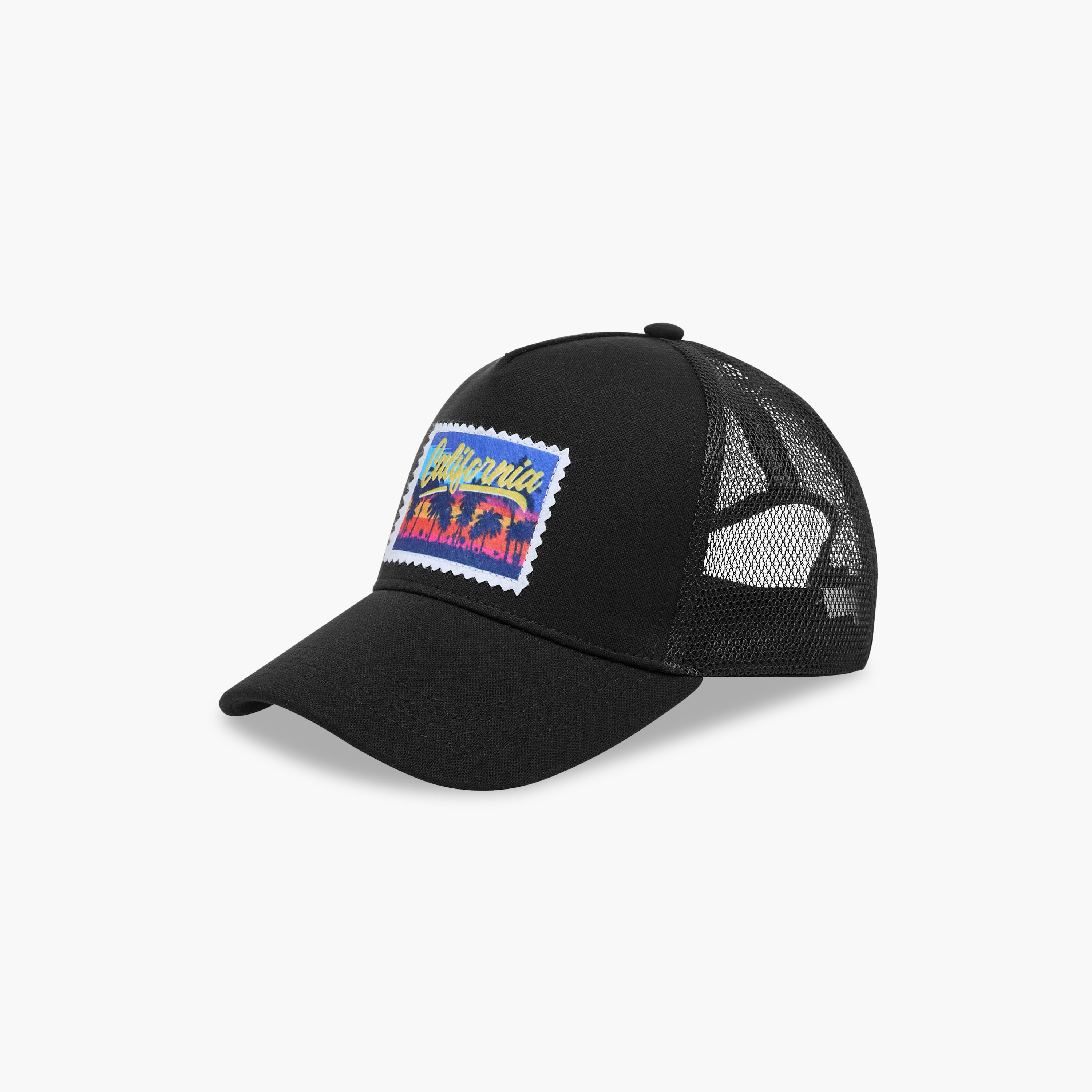 California Print Cap with Snap Back Closure-men-caps-image-3