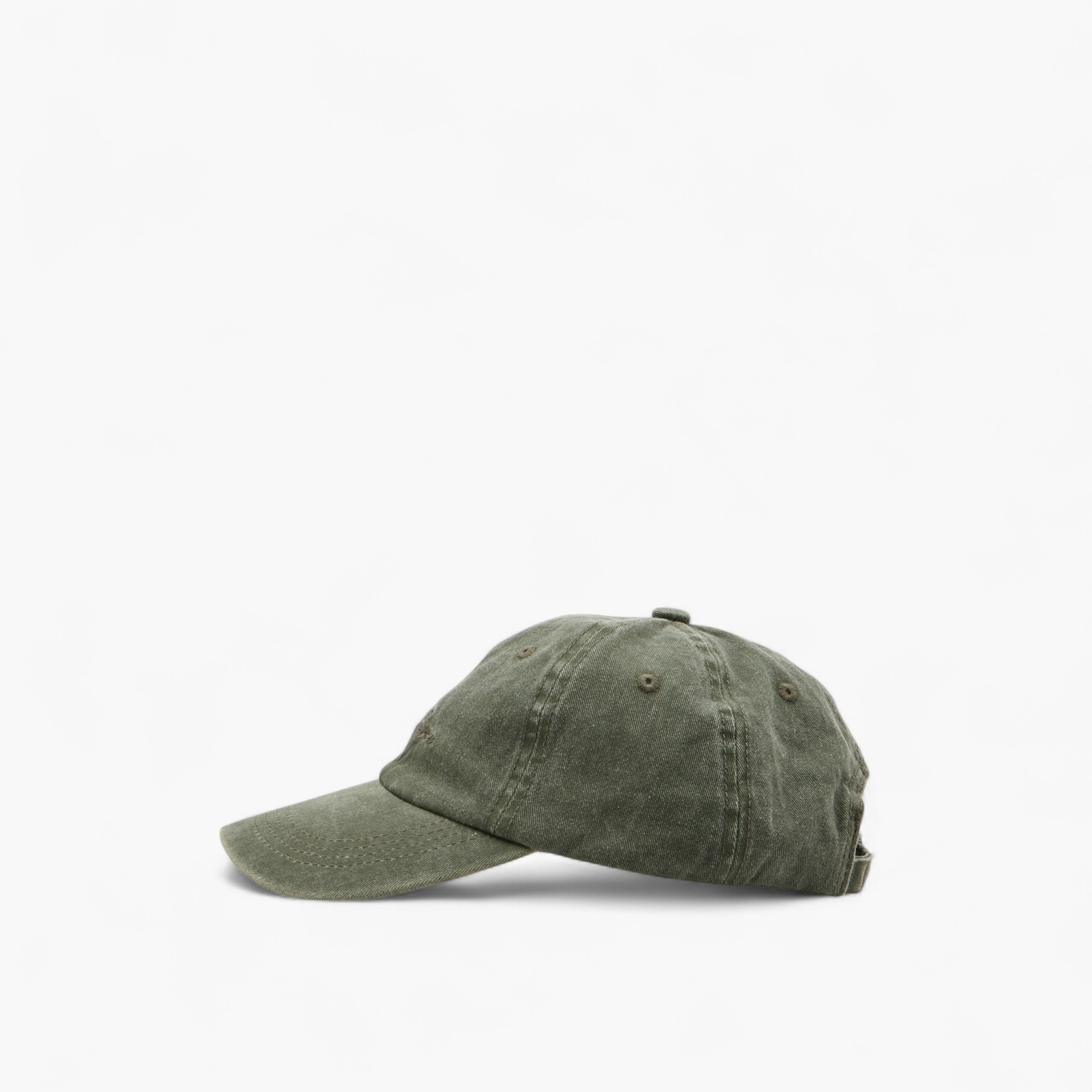 Lee Cooper Logo Embroidered Cap with Buckled Strap Closure-men-caps-image-4