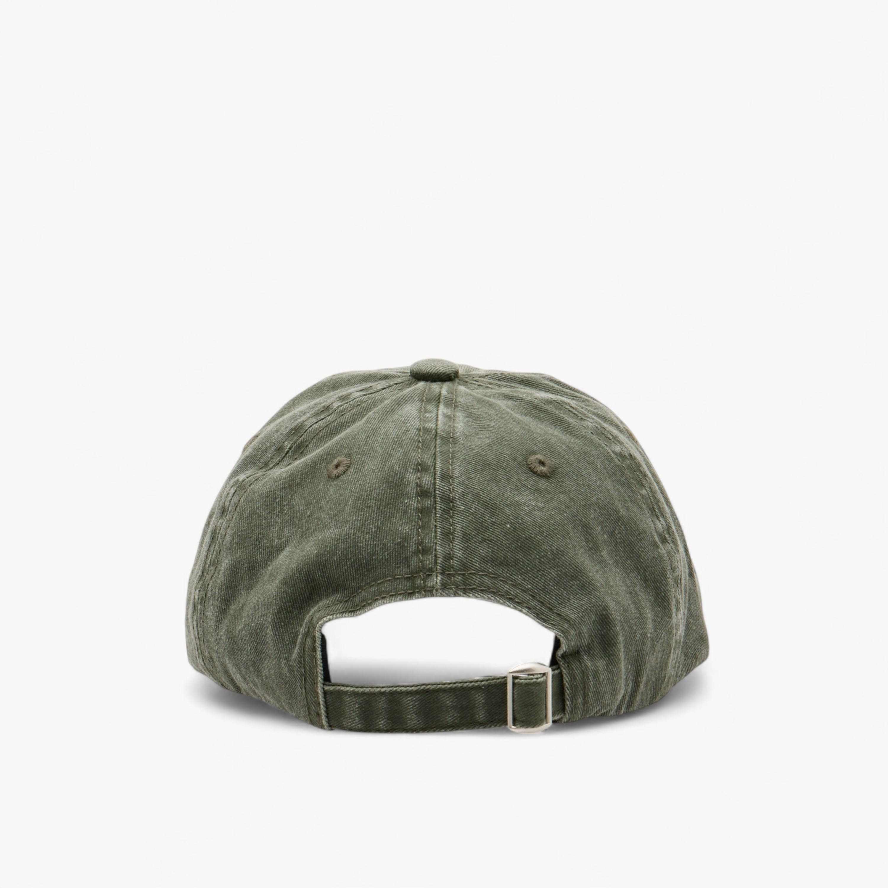 Lee Cooper Logo Embroidered Cap with Buckled Strap Closure-men-caps-image-5