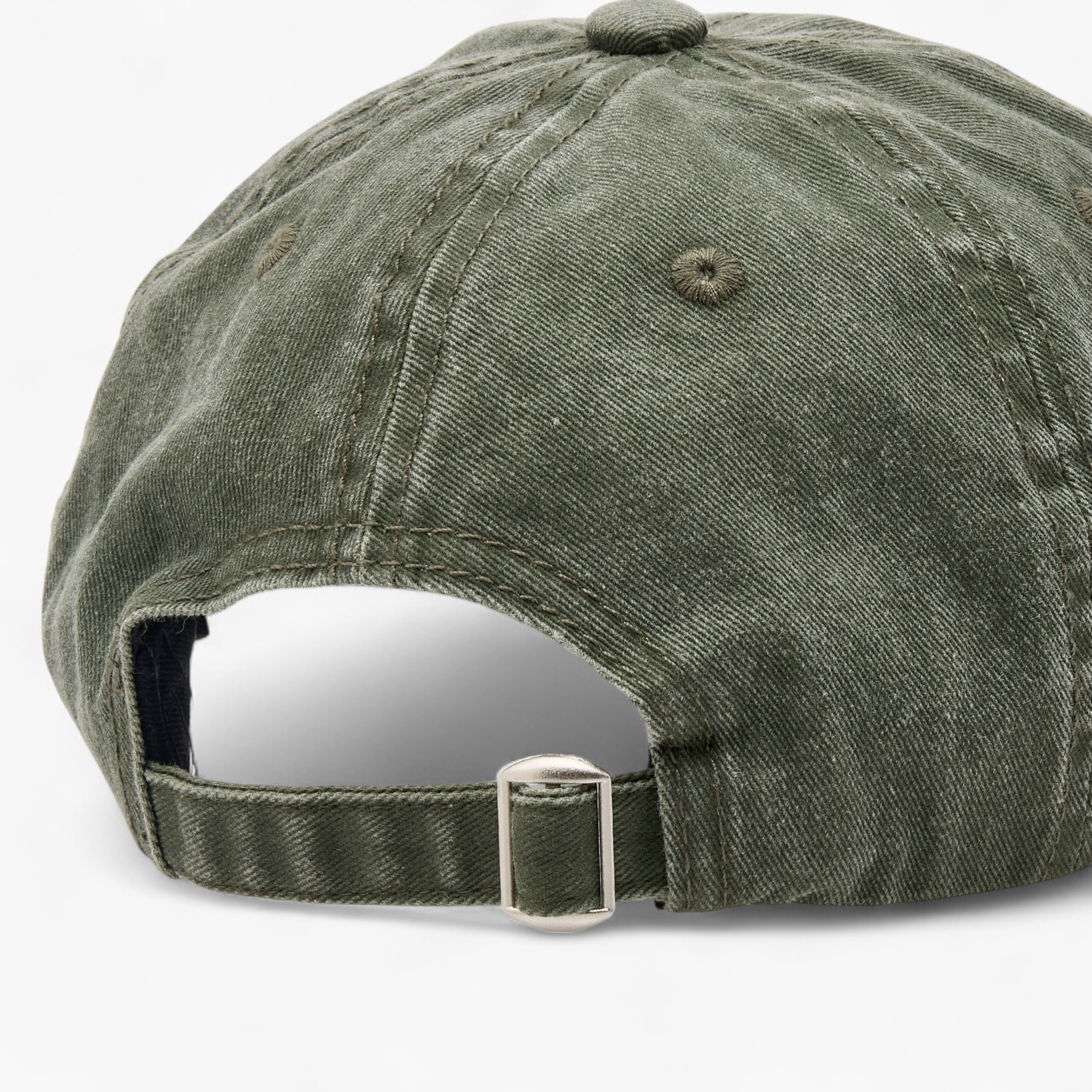 Lee Cooper Logo Embroidered Cap with Buckled Strap Closure-men-caps-image-7