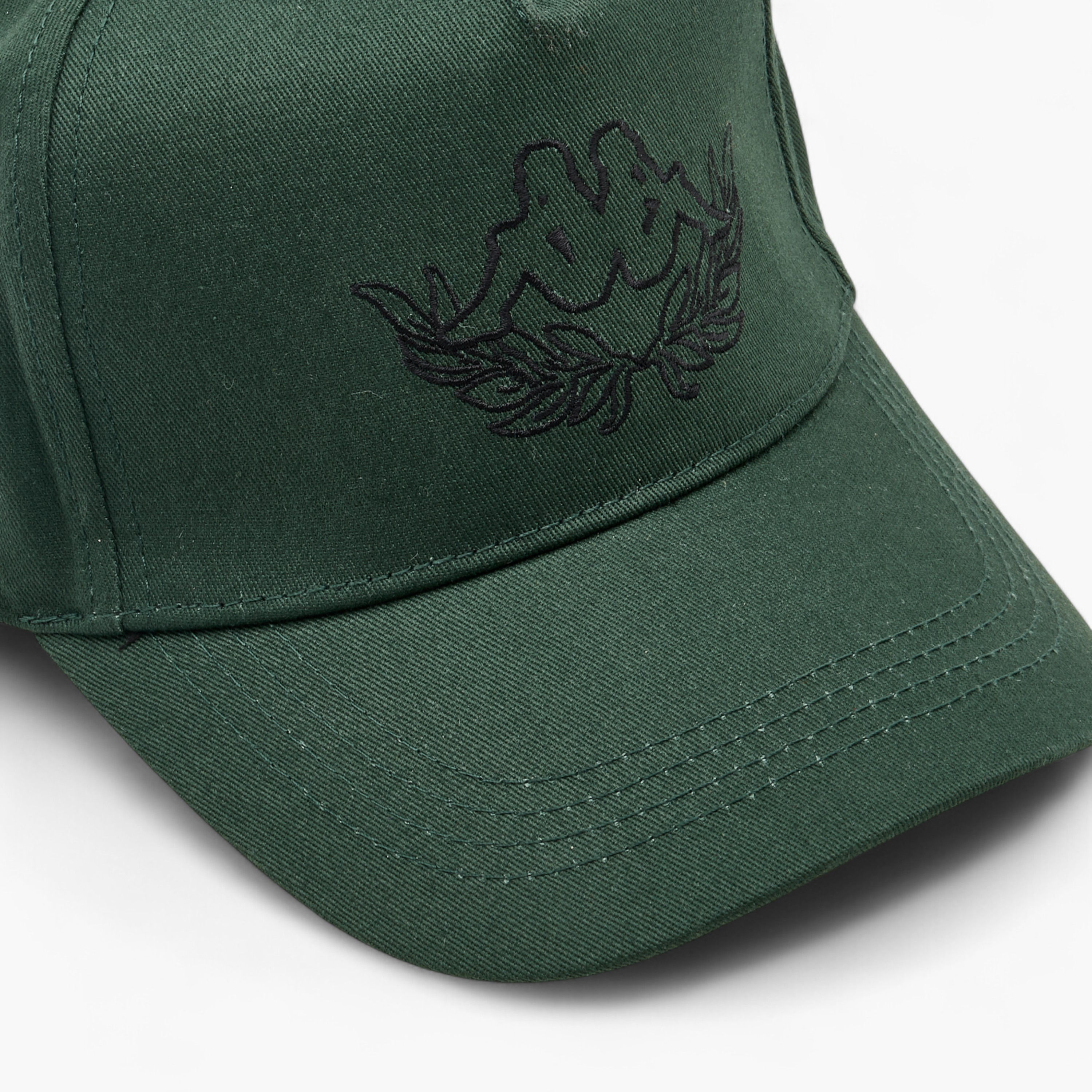 Kappa Logo Embroidered Cap with Buckled Strap Closure-men-caps-image-6