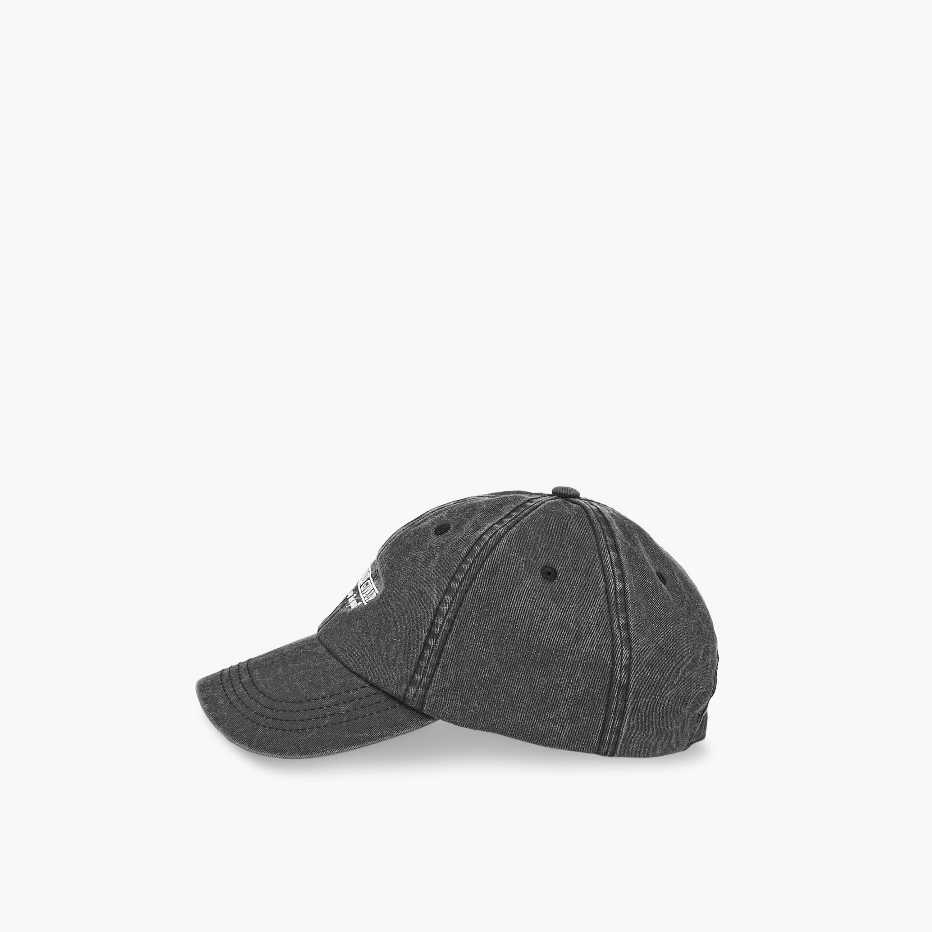 Slogan Embroidered Cap with Buckled Strap Closure-men-caps-image-4