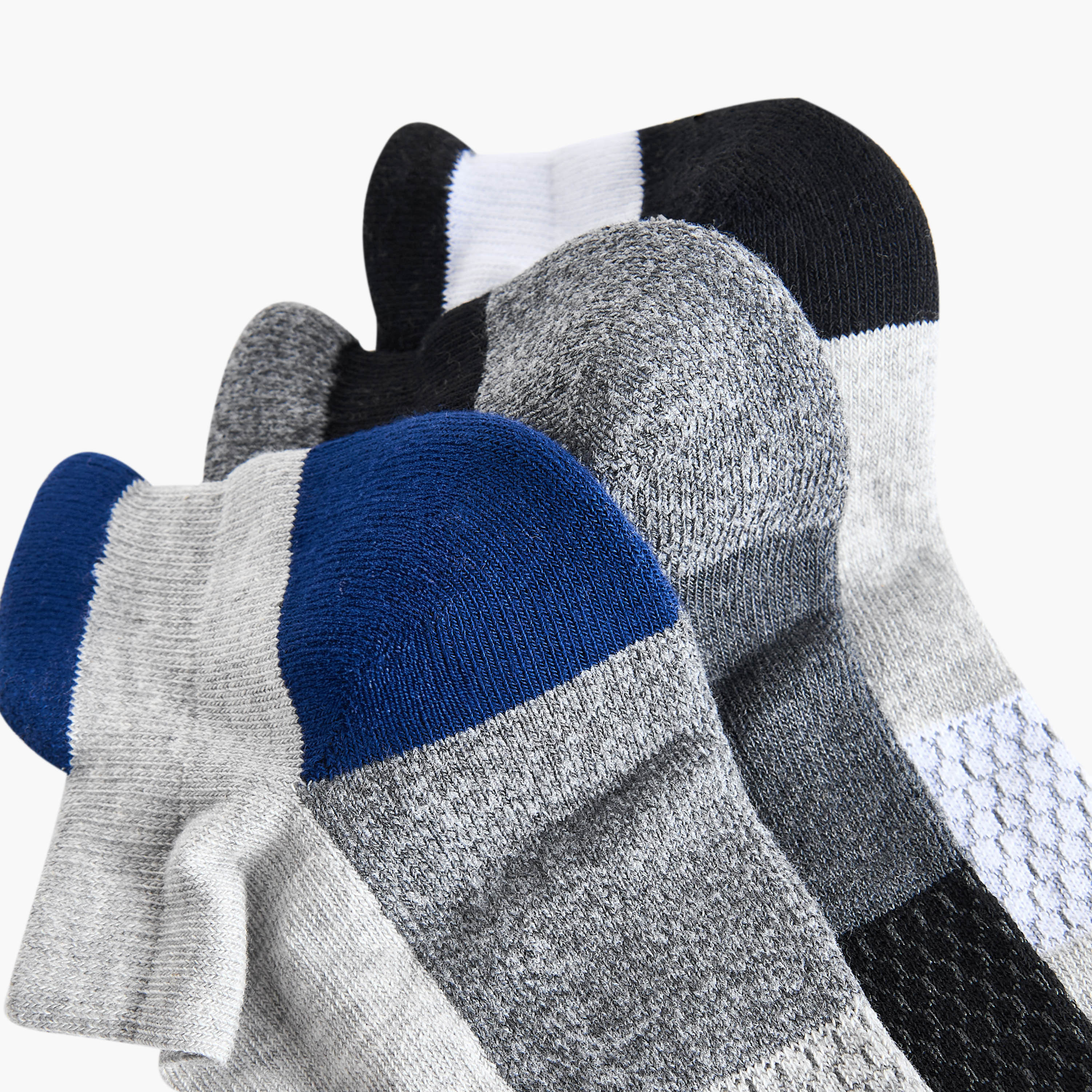 Men's Half Terry Ankle Socks - Set of 3-men-socks-image-4