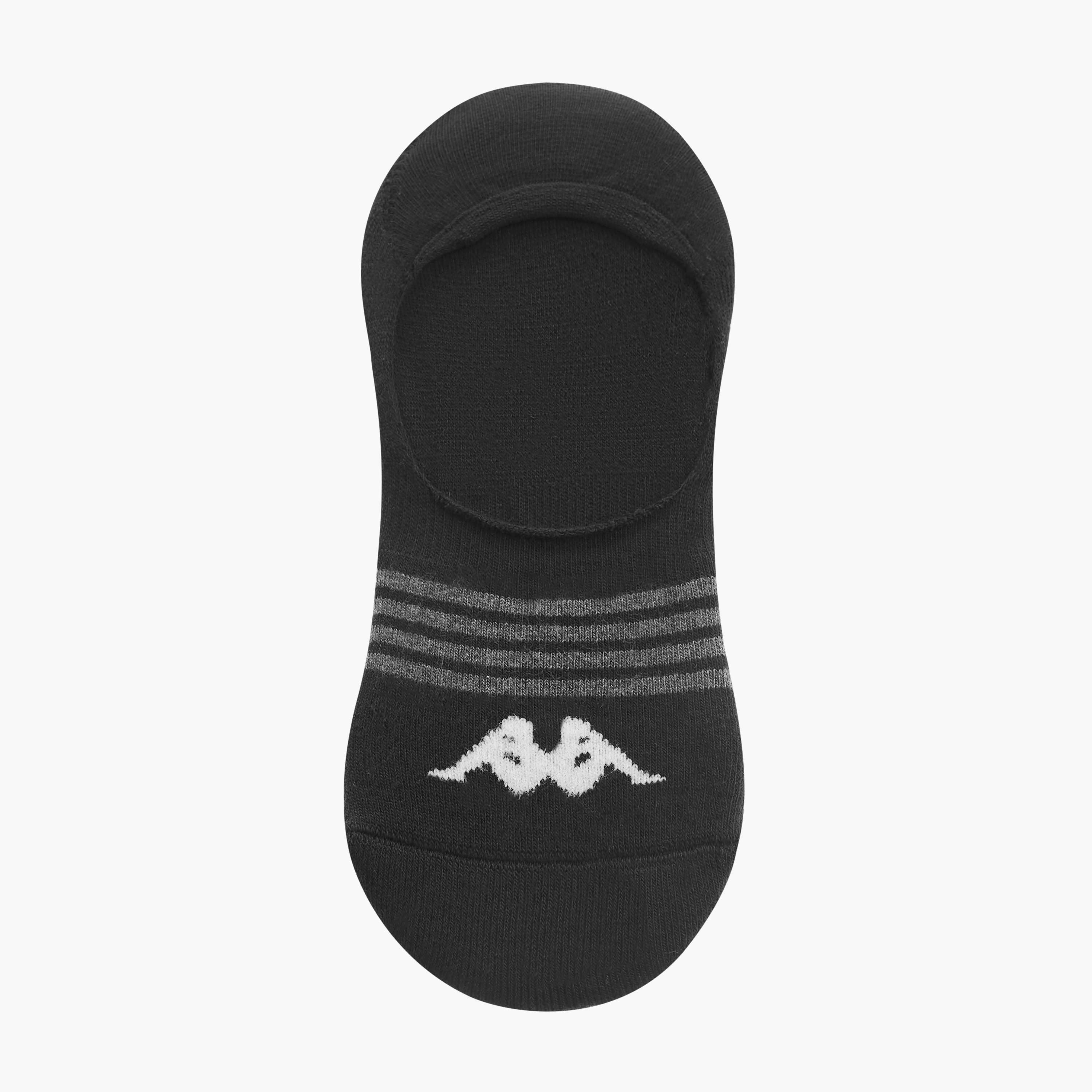 Set of 3 - Kappa Logo Detail Invisible Socks with Antibacterial Protection-men-socks-image-2