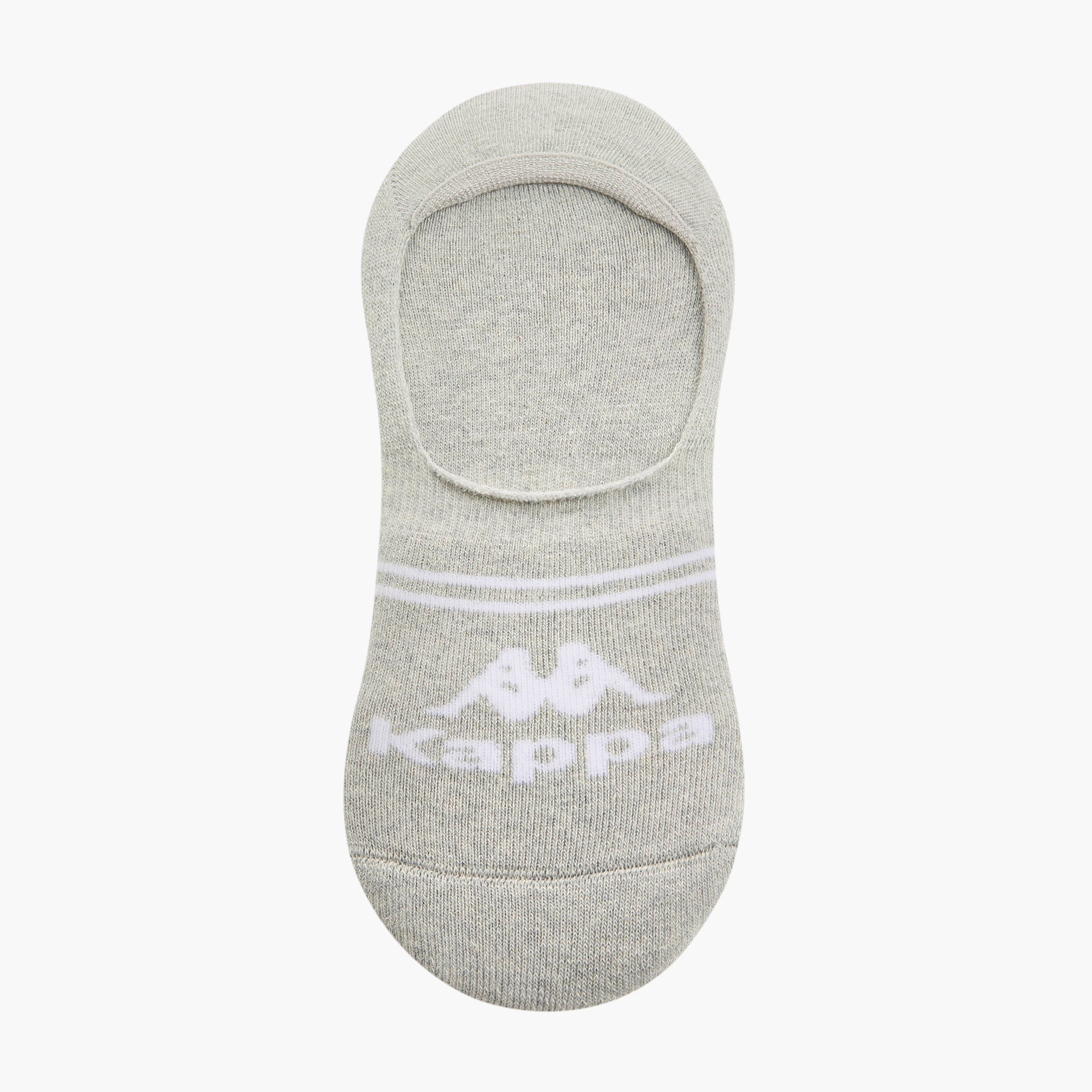 Set of 3 - Kappa Logo Detail Invisible Socks with Antibacterial Protection-men-socks-image-2