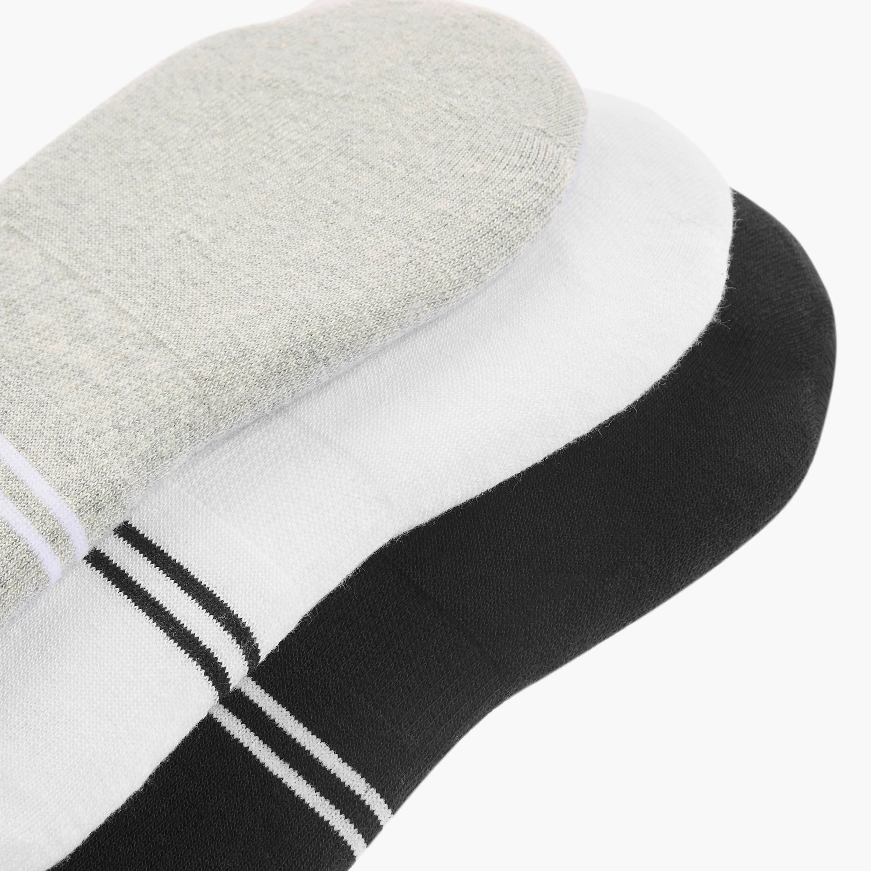 Set of 3 - Kappa Logo Detail Invisible Socks with Antibacterial Protection-men-socks-image-3