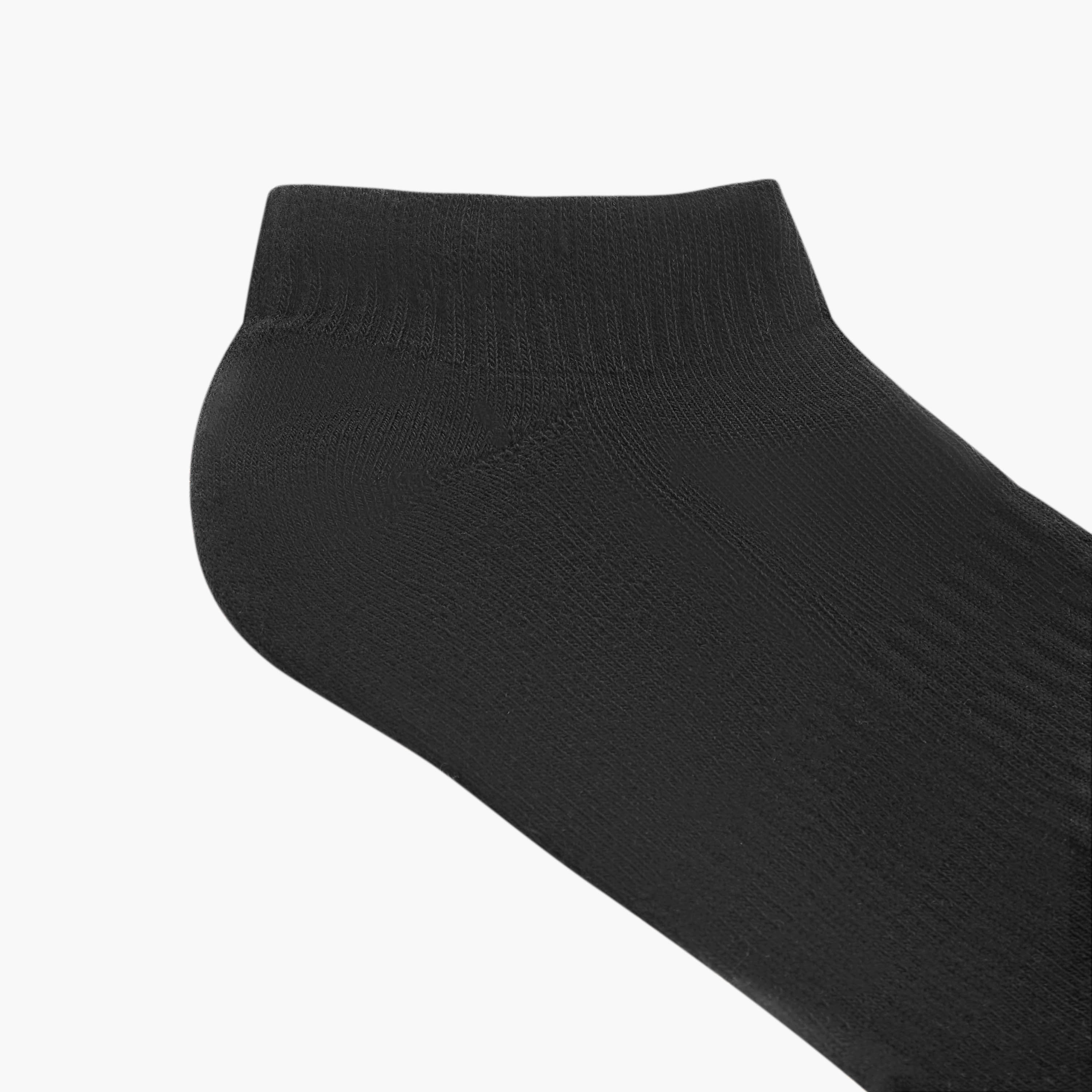 Set of 3 - Kappa Logo Print Half Terry Ankle Length Socks with Antibacterial Protection-men-socks-image-5
