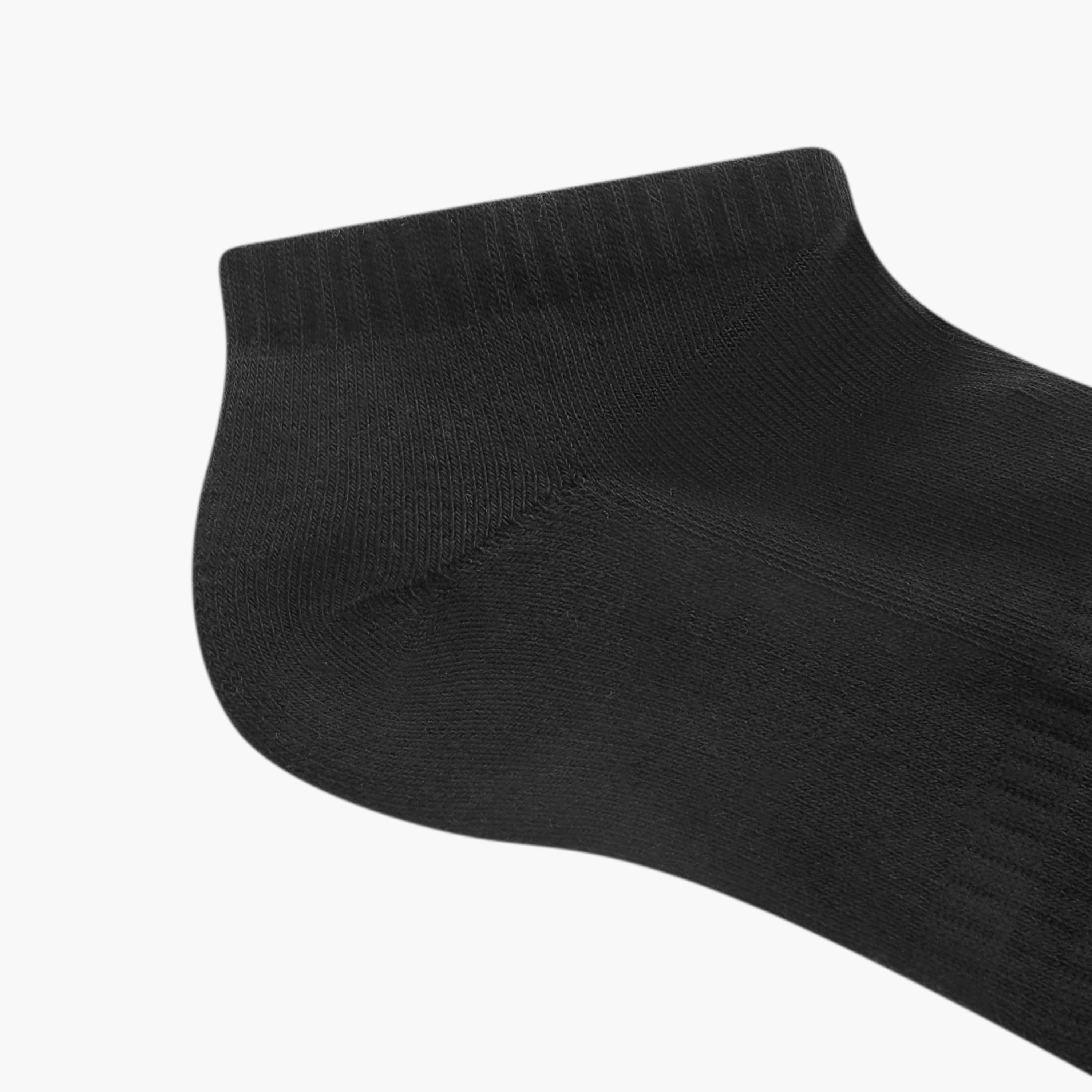 Set of 3 - Kappa Logo Print Half Terry Ankle Length Socks with Antibacterial Protection-men-socks-image-5