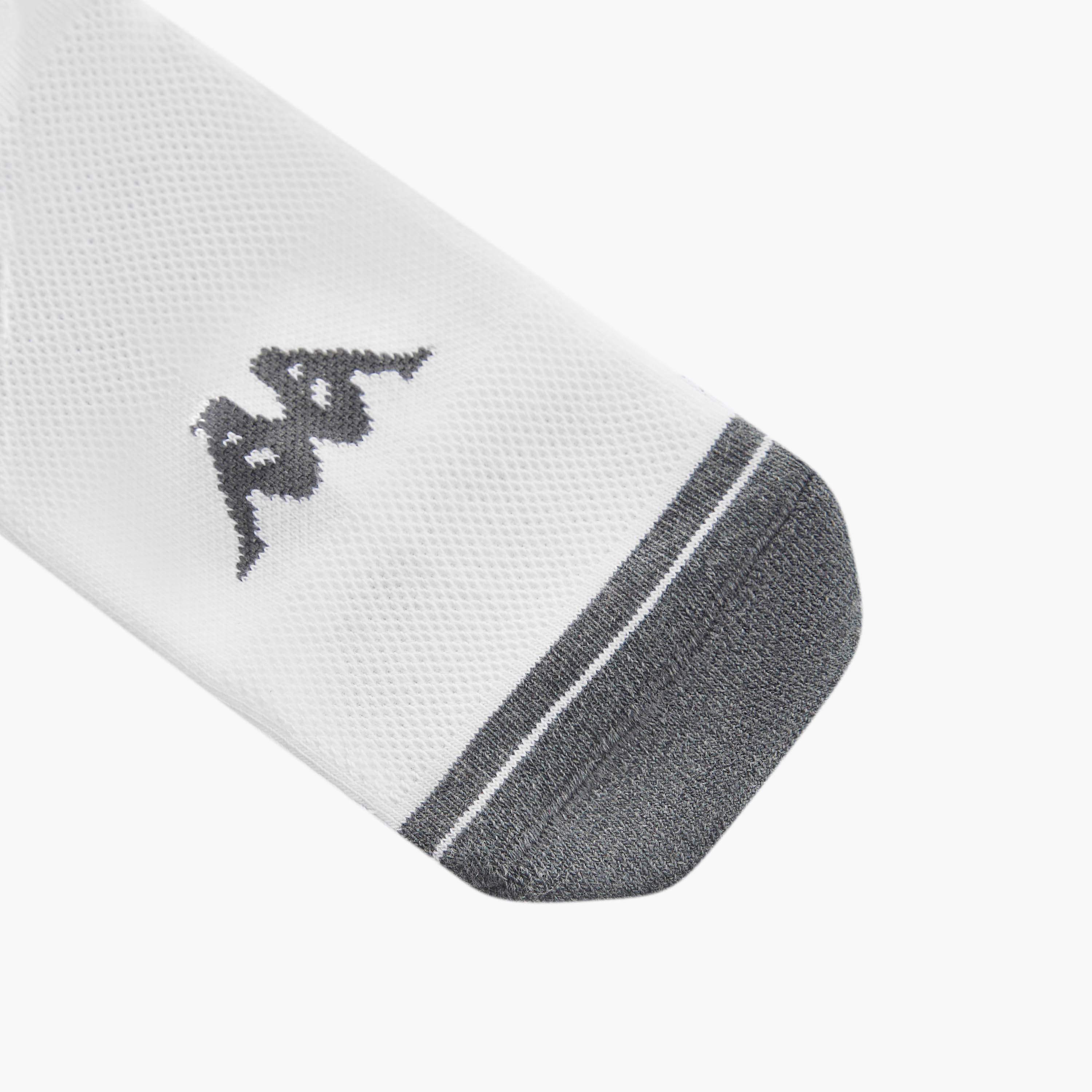Set of 3 - Kappa Logo Print Half Terry Ankle Length Socks with Antibacterial Protection-men-socks-image-3