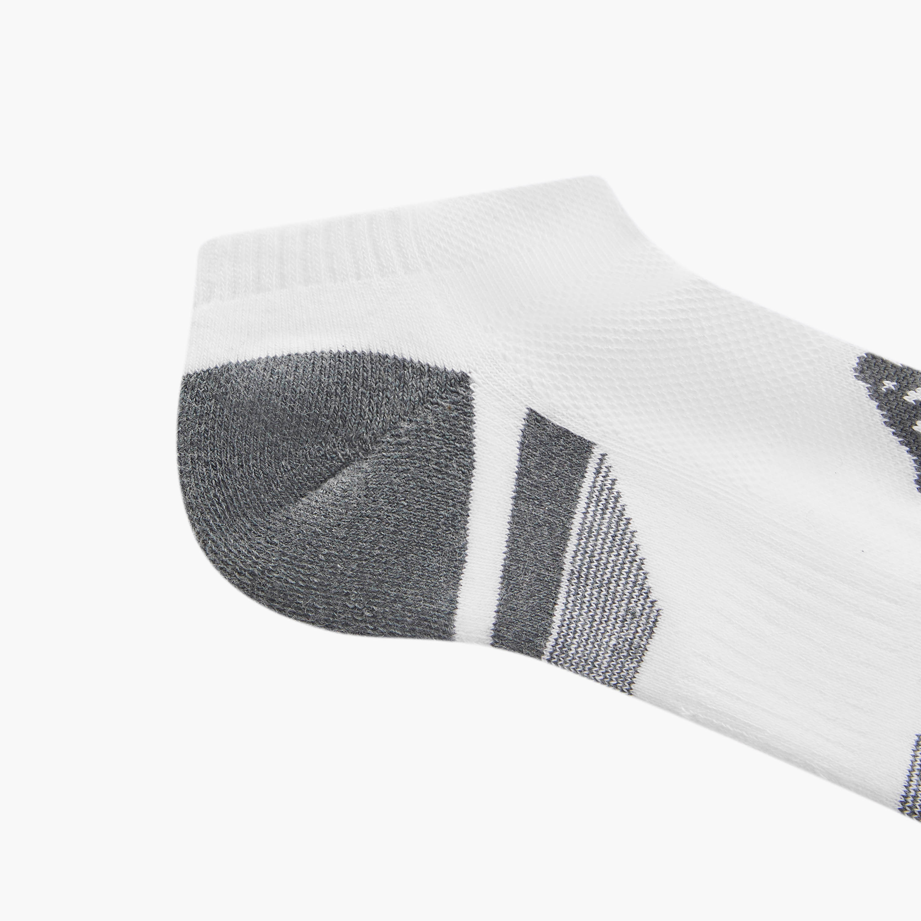 Set of 3 - Kappa Logo Print Half Terry Ankle Length Socks with Antibacterial Protection-men-socks-image-5