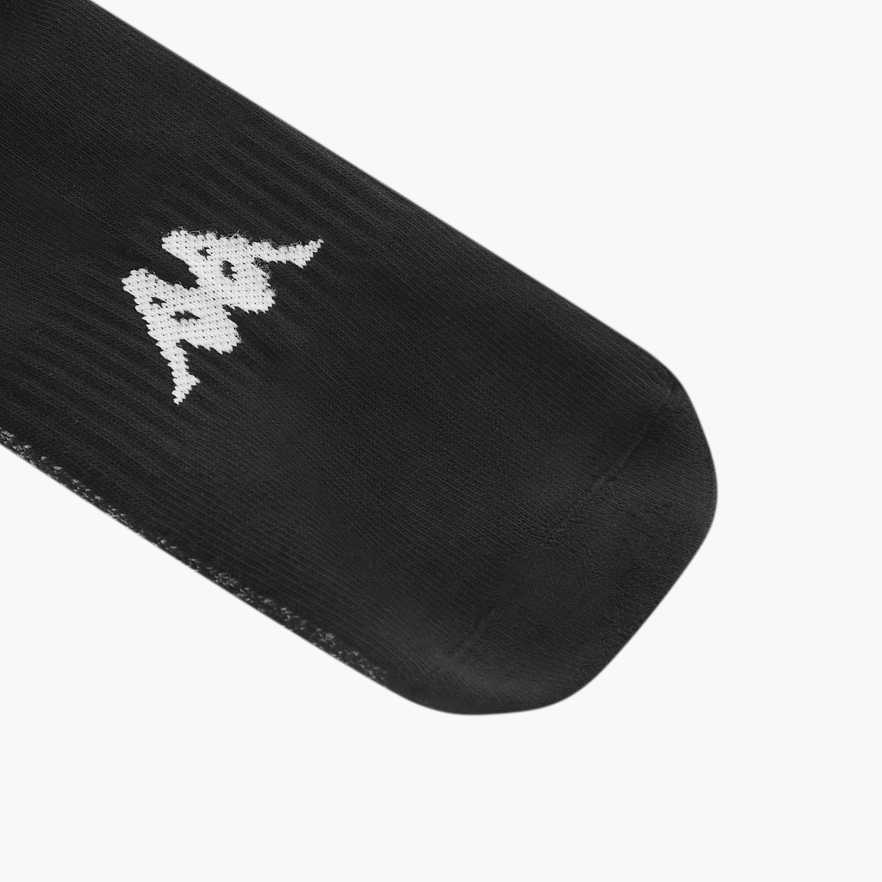 Set of 3 - Kappa Logo Print Half Terry Ankle Length Socks with Antibacterial Protection-men-socks-image-3