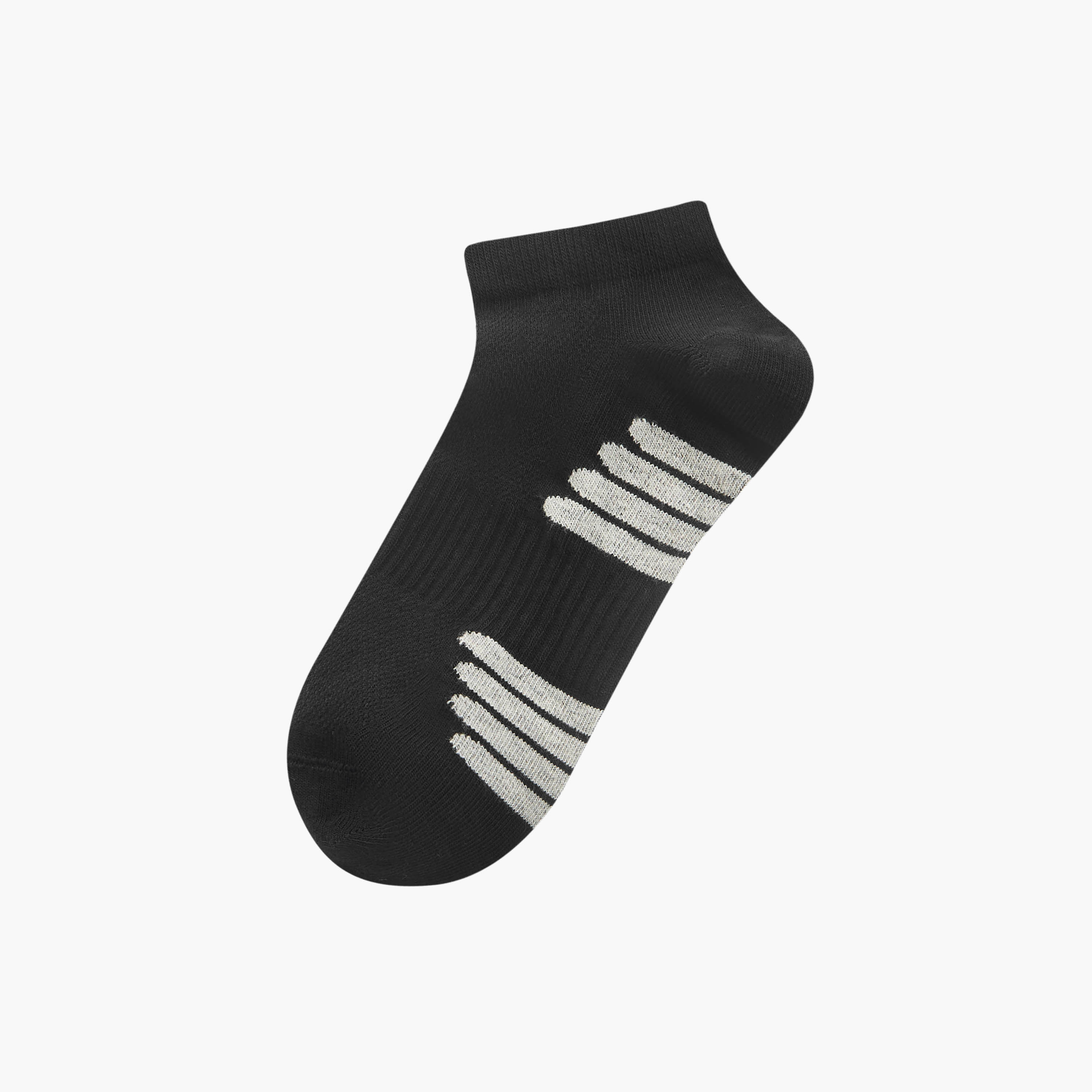 جوارب مقلّمة بطول الكاحل وحماية من البكتيريا - طقم من 3 أزواج-men-socks-image-2