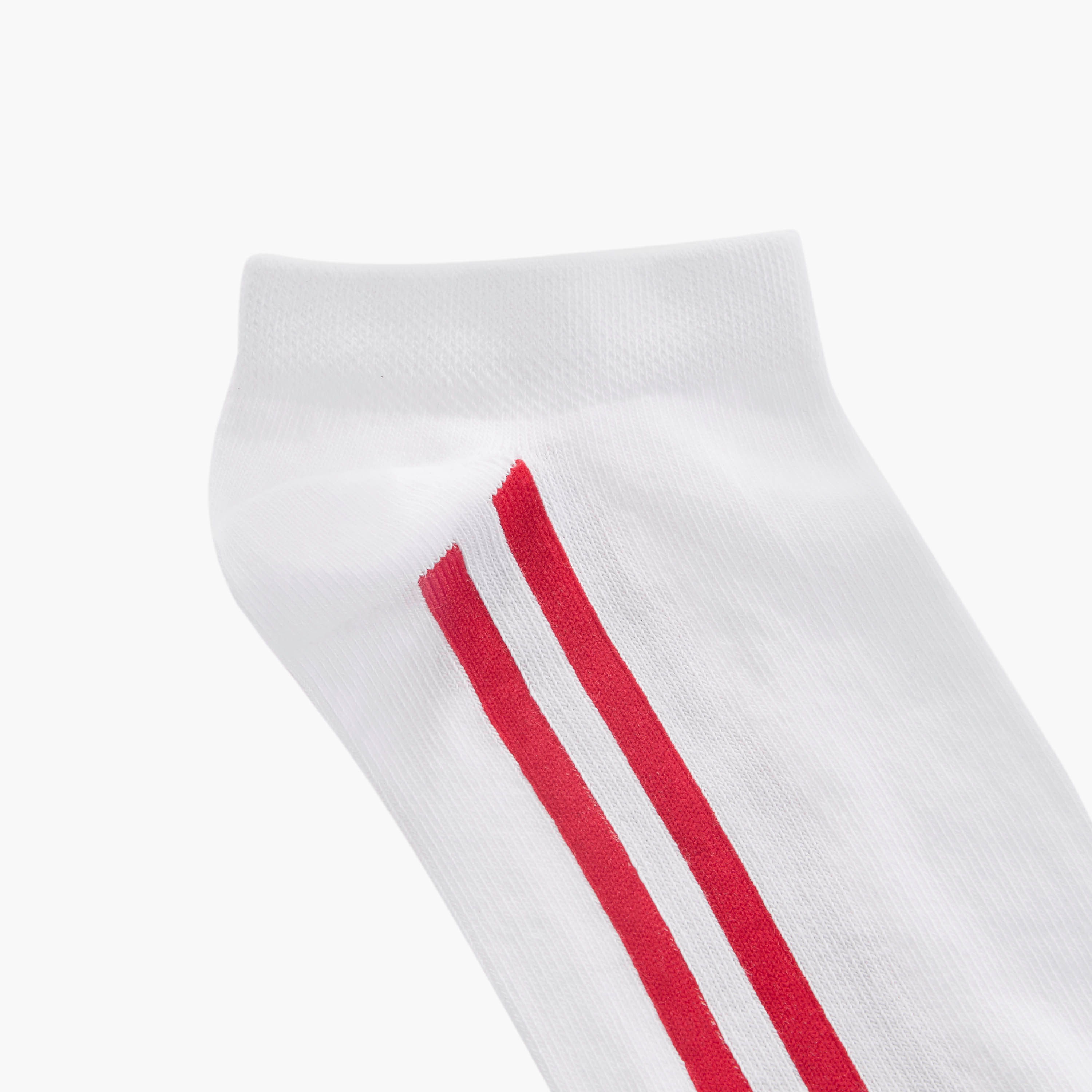 Set of 3 - Stripe Detail Ankle Length Socks with Antibacterial Protection-men-socks-image-5