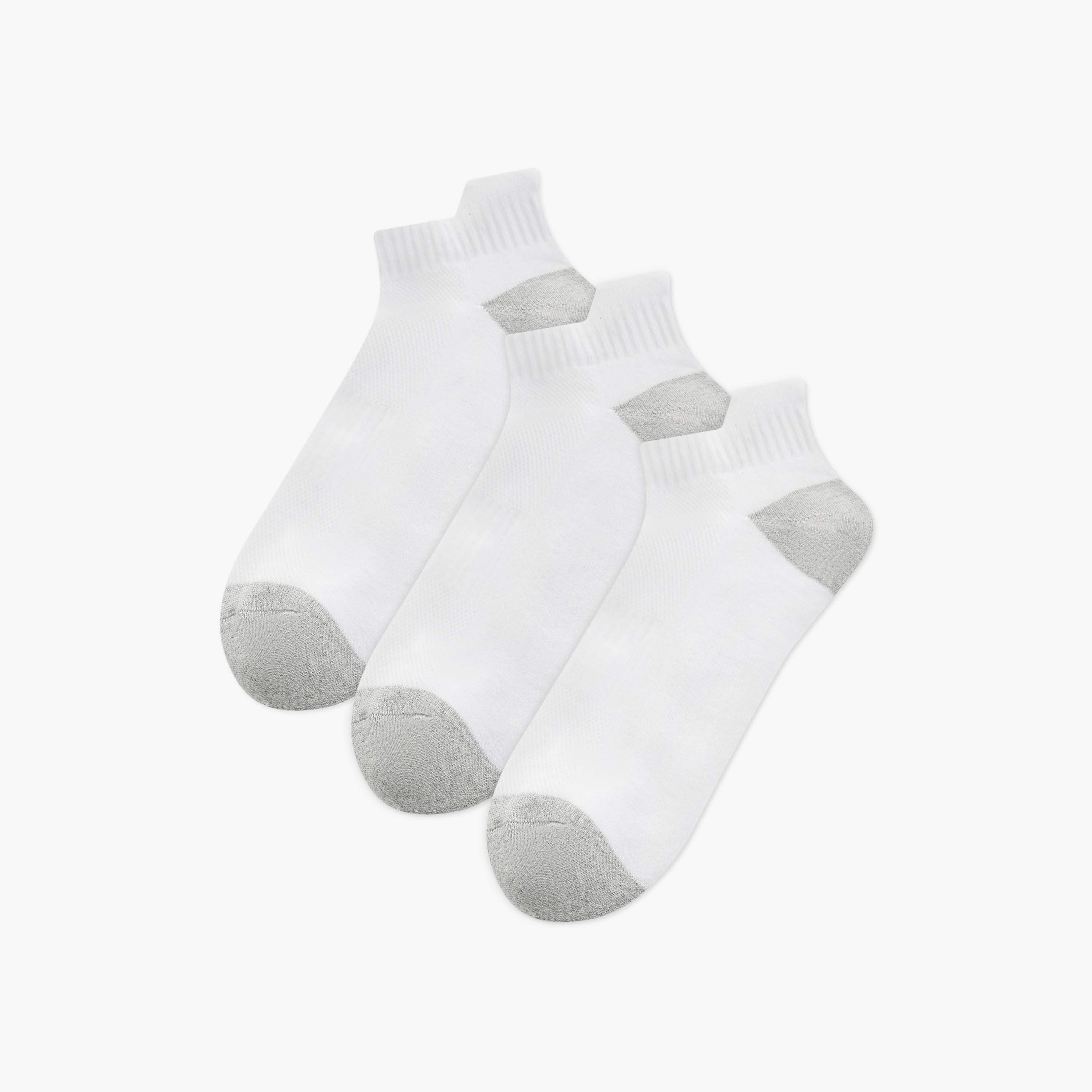 جوارب بارزة الملمس طول الكاحل - طقم من 3-men-socks-image-1