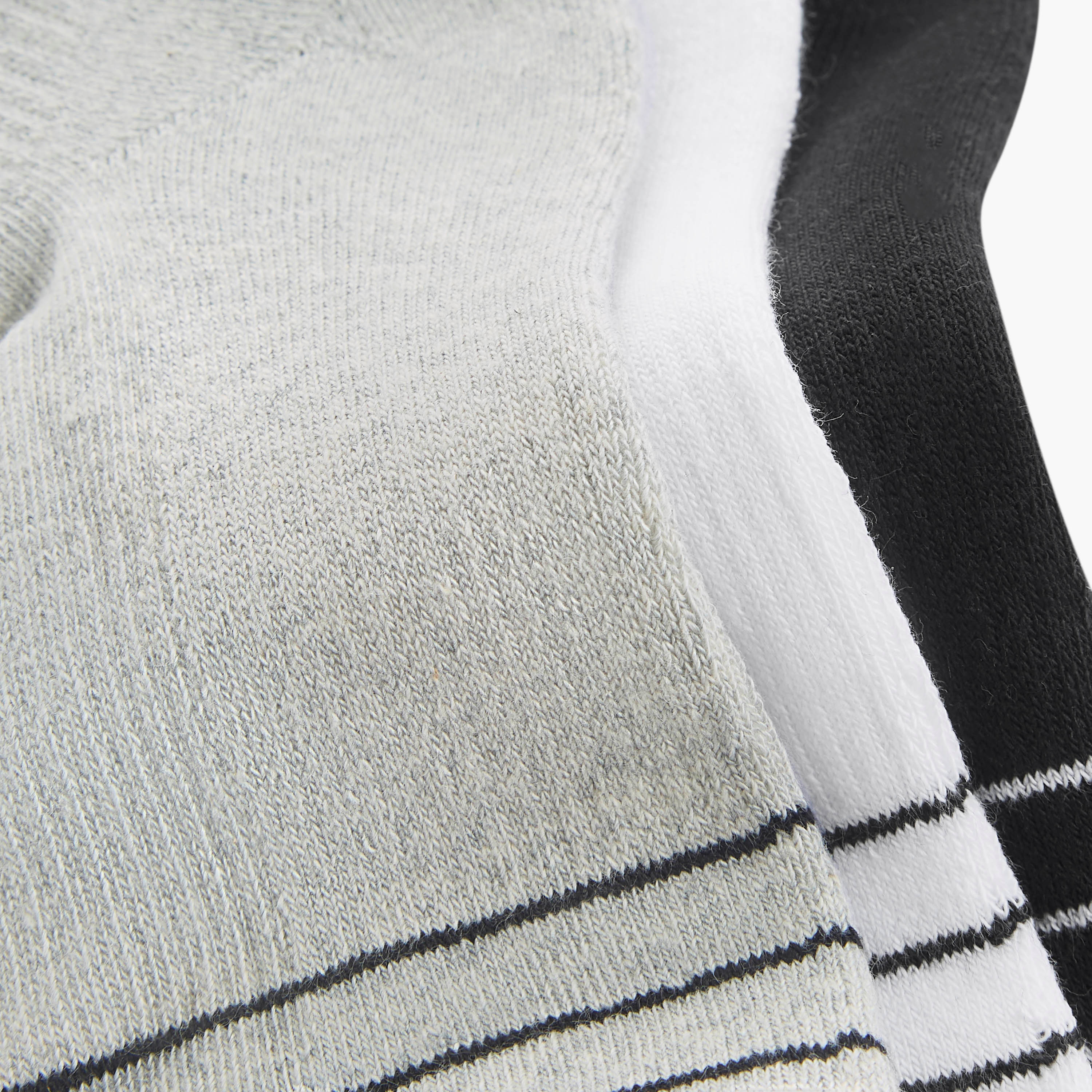 Set of 3 - Textured Ankle Length Socks-men-socks-image-4