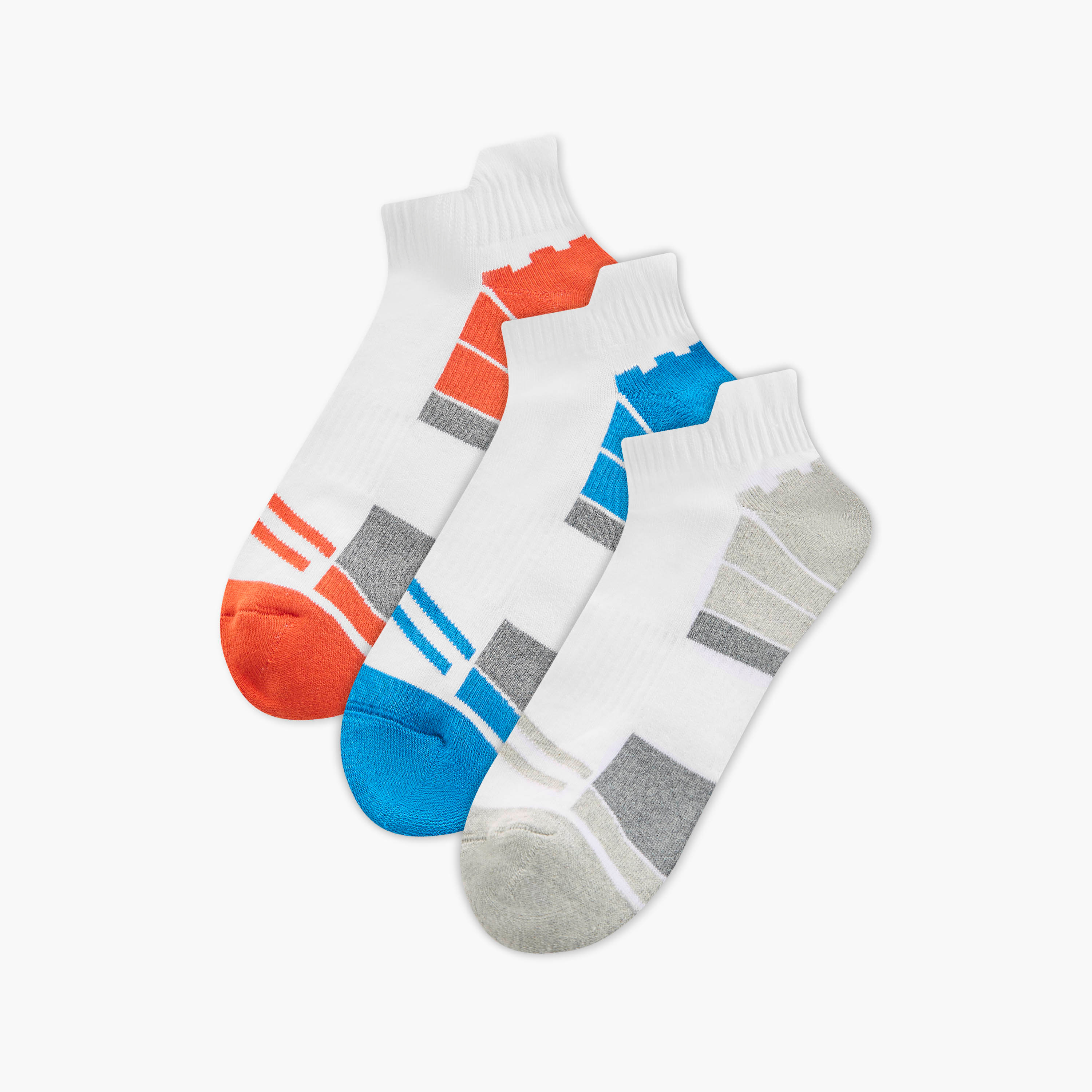 Set of 3 - Textured Ankle Length Socks-men-socks-image-1
