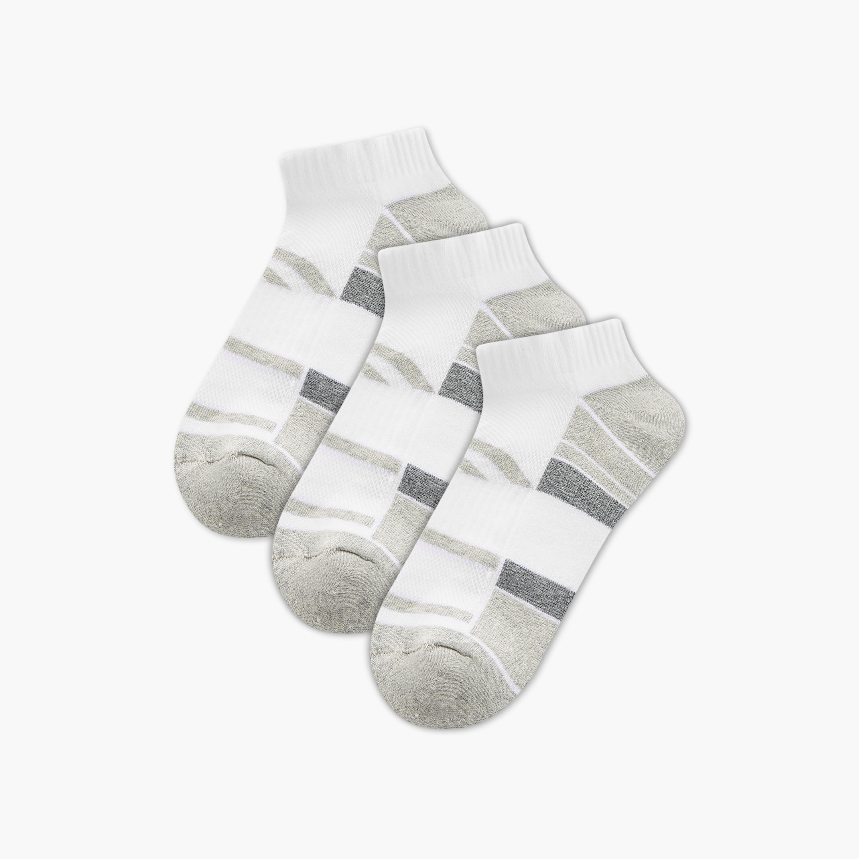 جوارب بارزة الملمس طول الكاحل - طقم من 3-men-socks-image-1