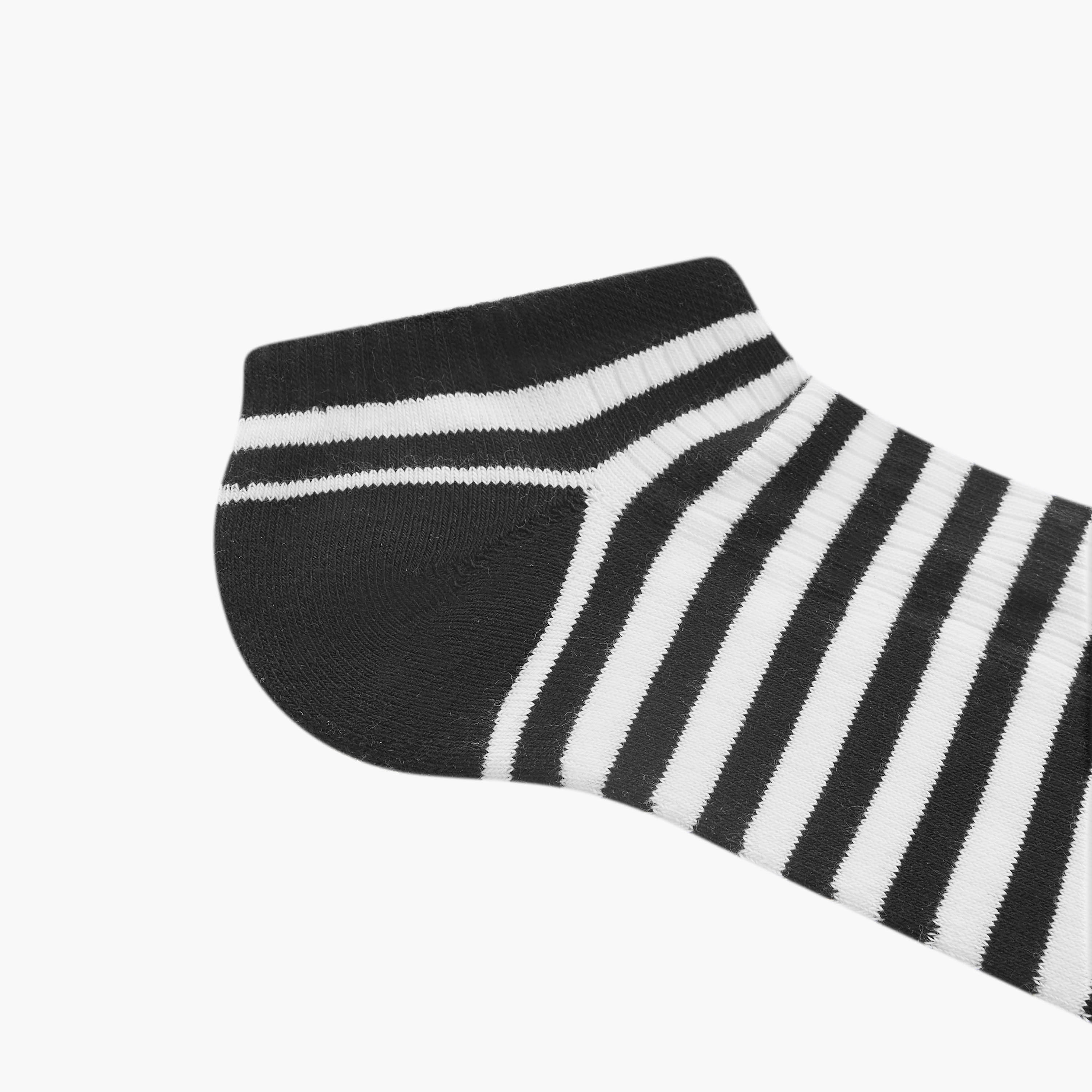 Set of 5 - Textured Ankle Length Socks with Antibacterial Protection-men-socks-image-5