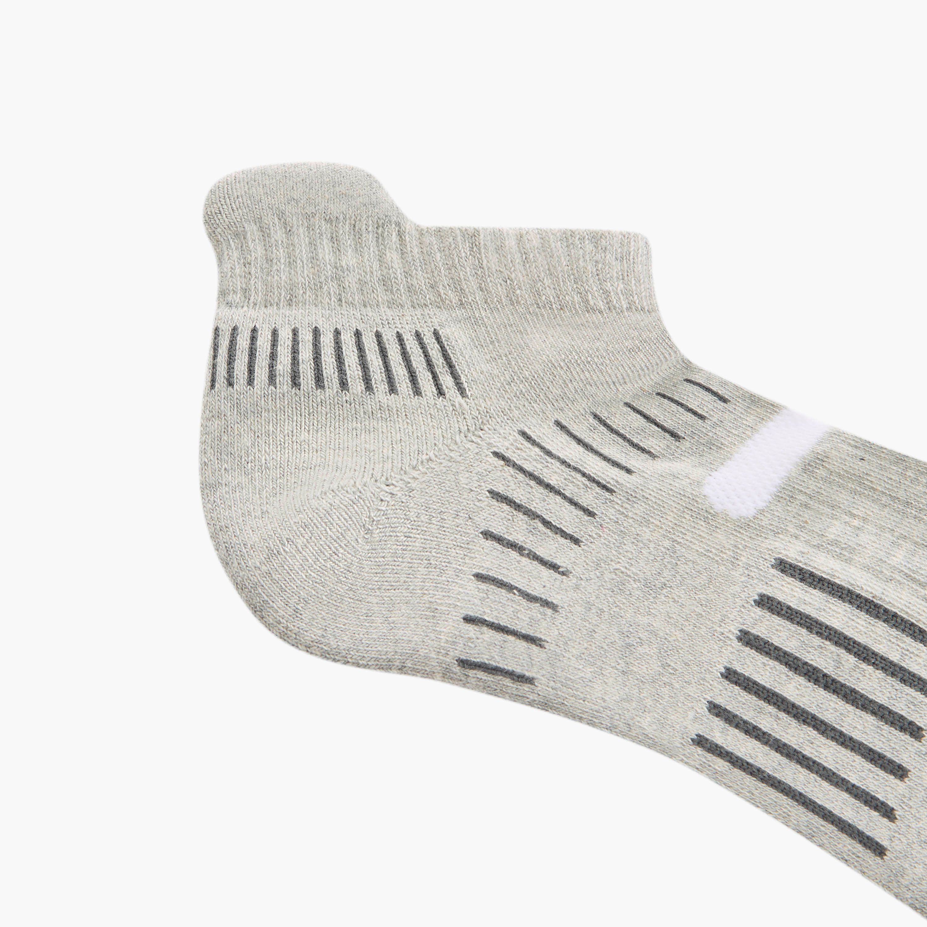 Set of 5 - Textured Ankle Length Socks with Antibacterial Protection-men-socks-image-5