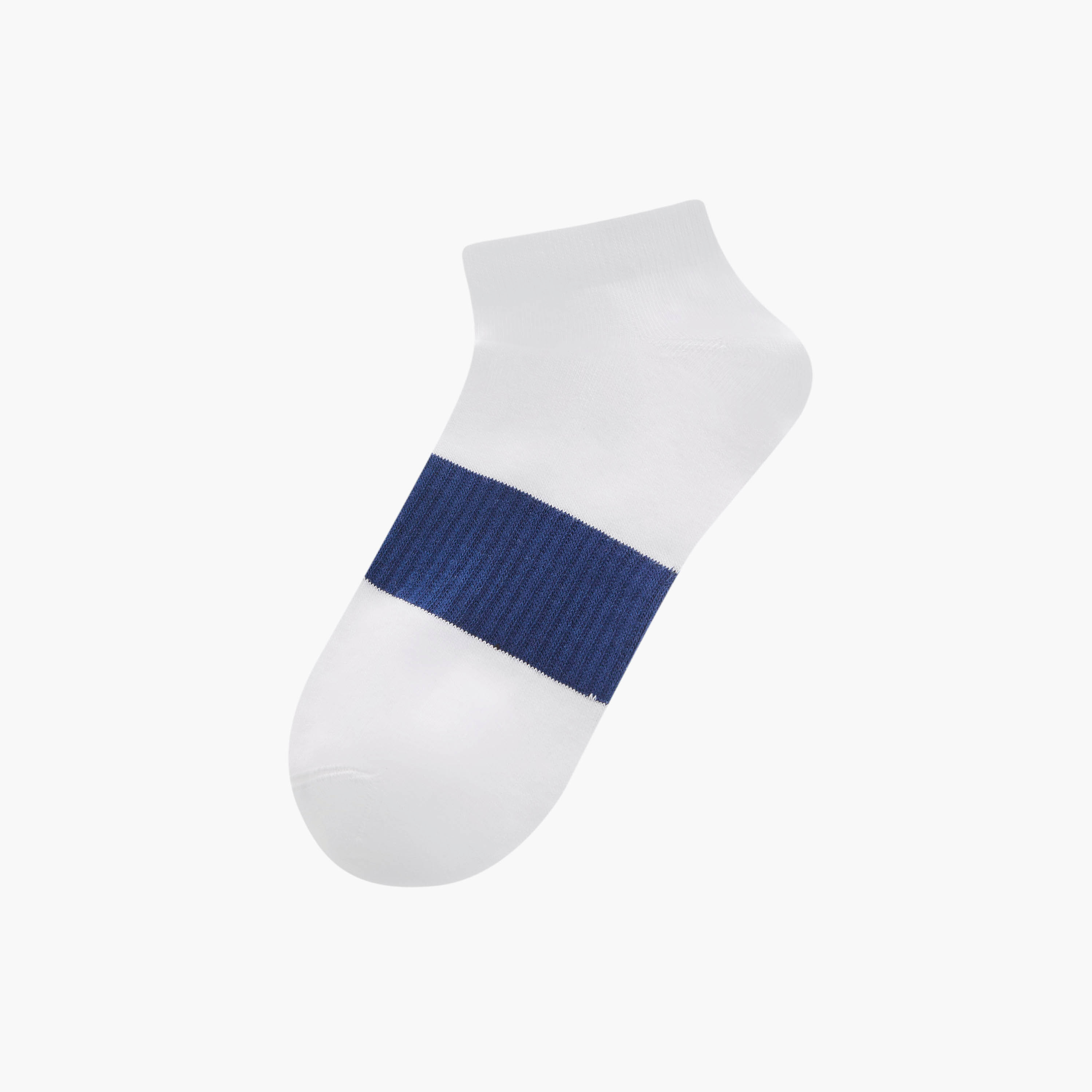 Set of 3 - Stripe Detail Ankle Length Socks with Antibacterial Protection-men-socks-image-2