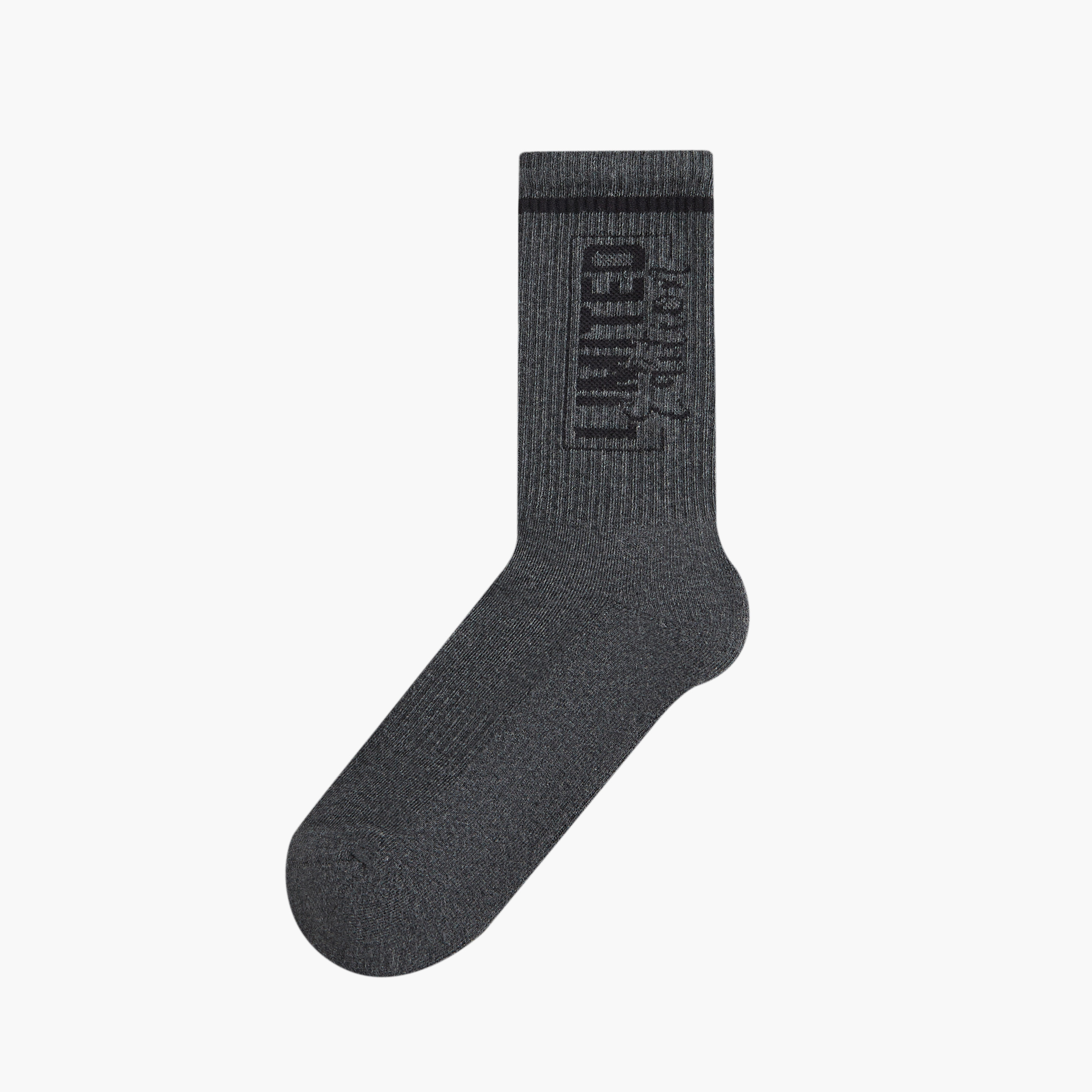 Pack of 3 - Textured Crew Length Socks with Antibacterial Protection-men-socks-image-2