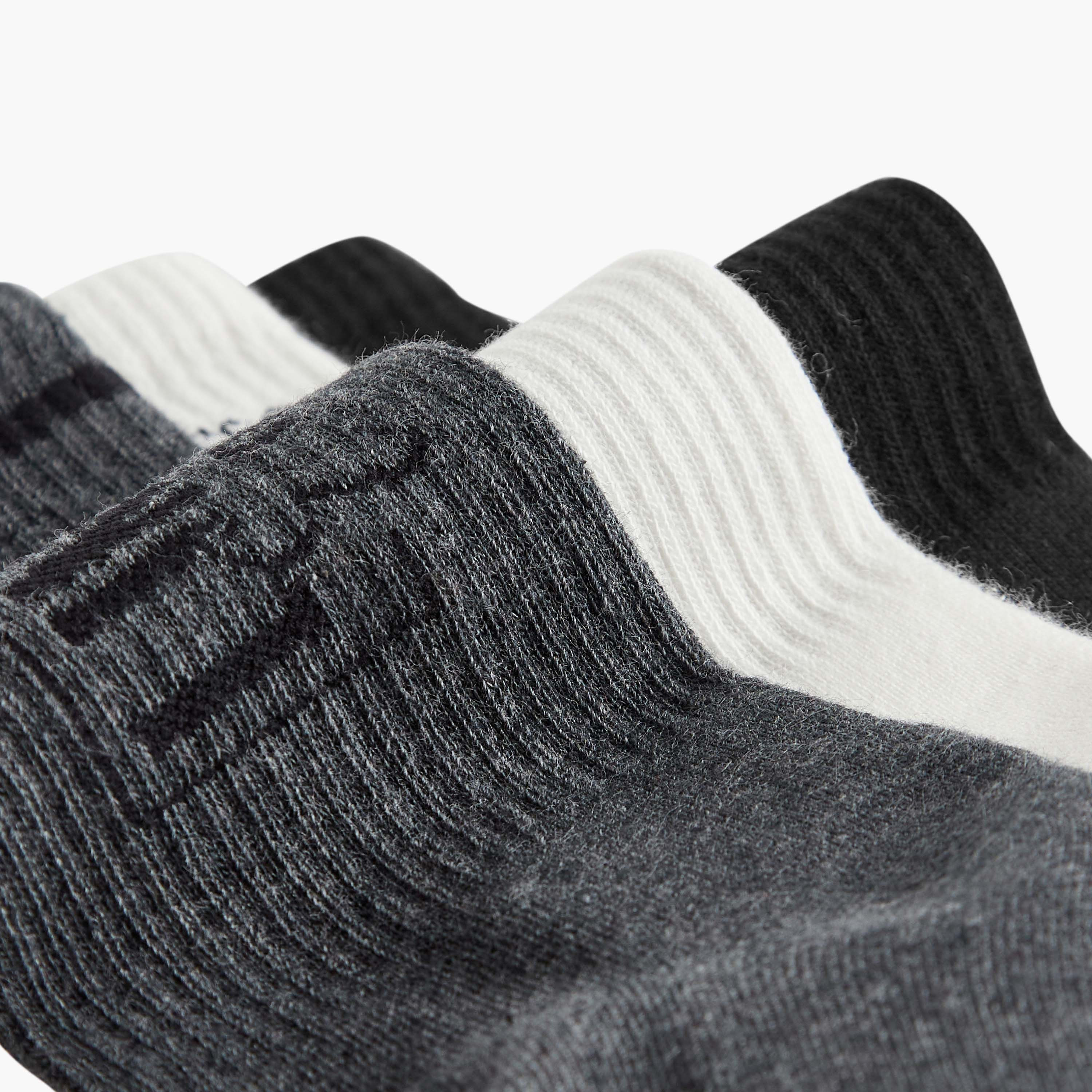 Pack of 3 - Textured Crew Length Socks with Antibacterial Protection-men-socks-image-4