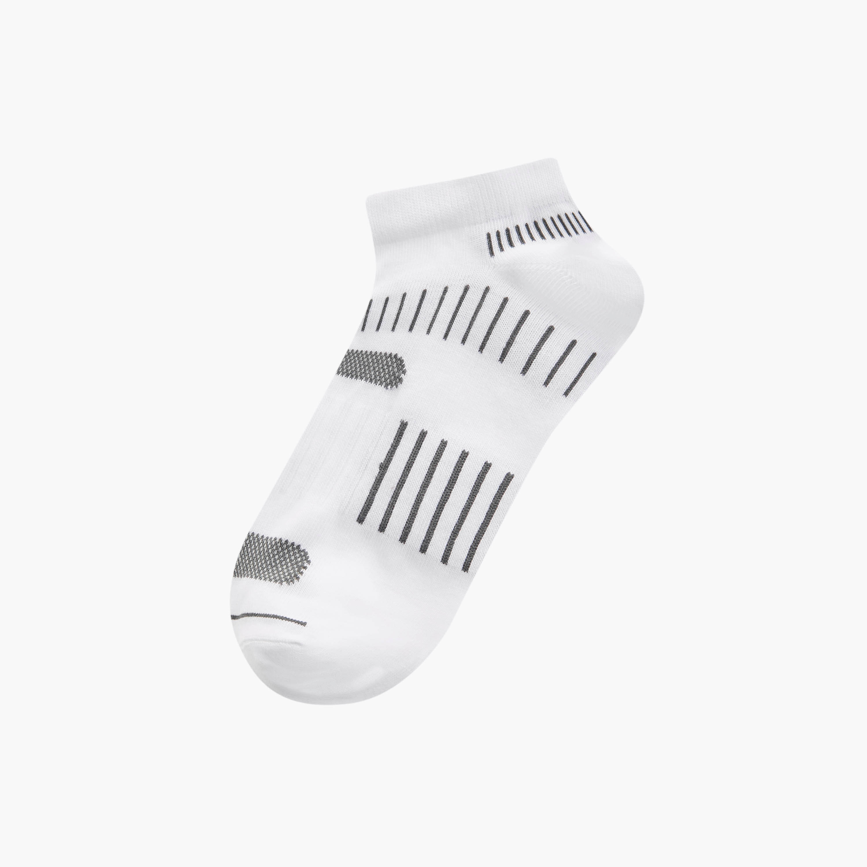 Set of 3 - Stripe Detail Ankle Length Socks with Antibacterial Protection-men-socks-image-2