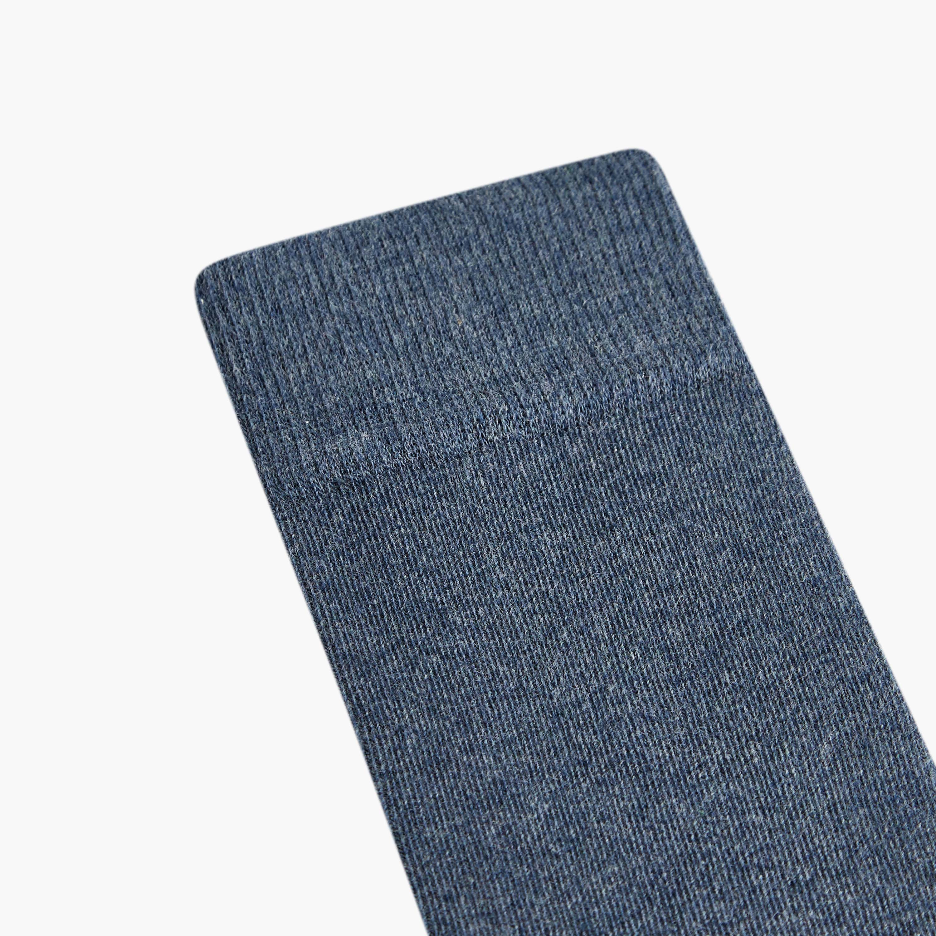 Set of 3 - Textured Crew Length Socks with Antibacterial Protection-men-socks-image-3