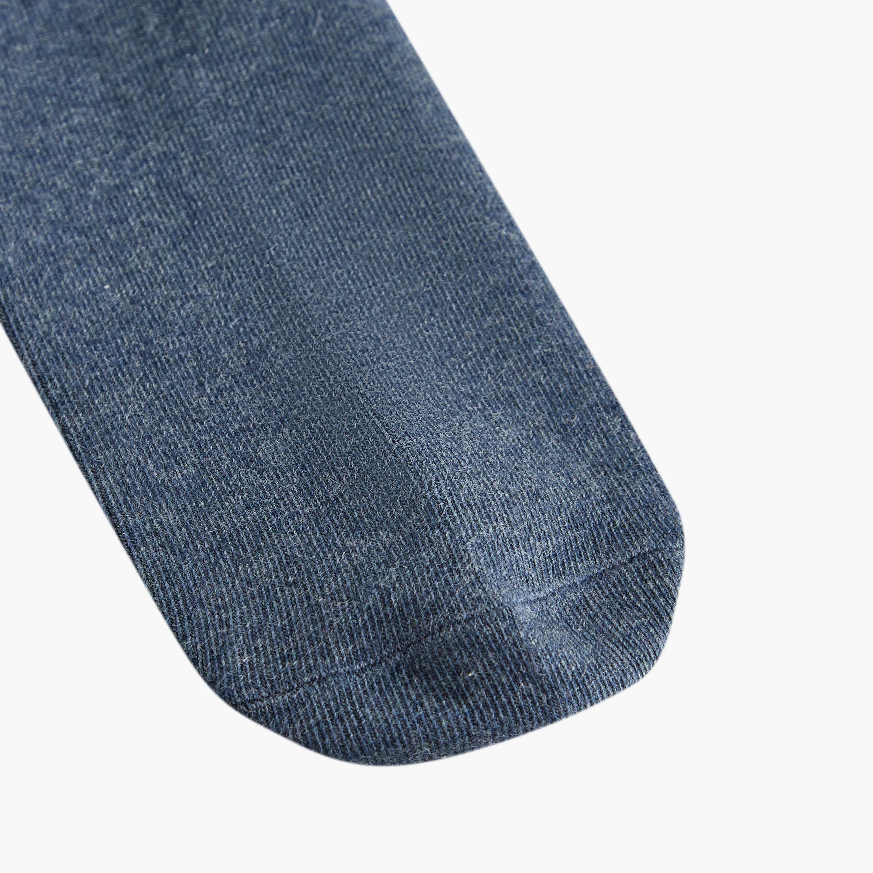 Set of 3 - Textured Crew Length Socks with Antibacterial Protection-men-socks-image-5