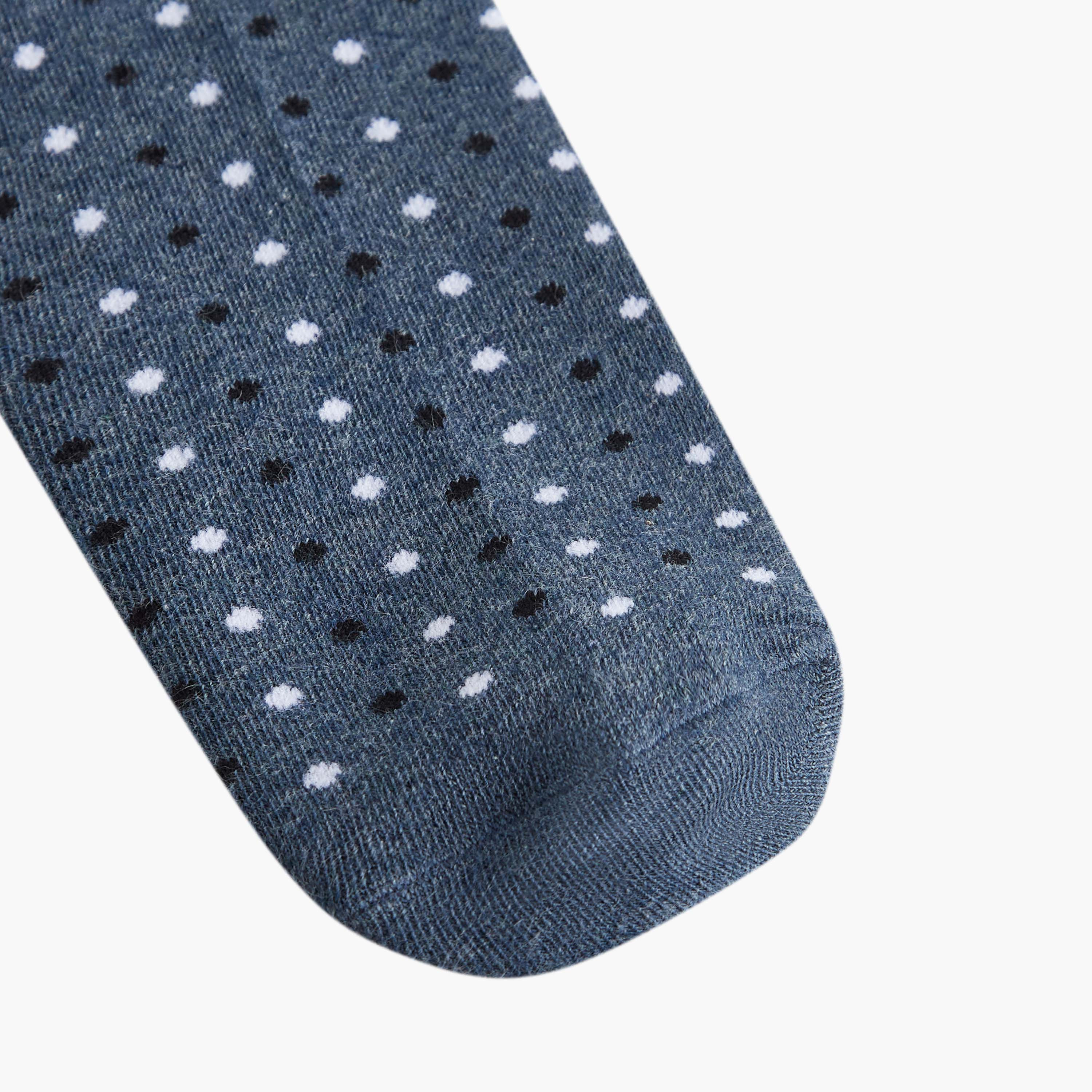Set of 5 - Textured Crew Length Socks-men-socks-image-5