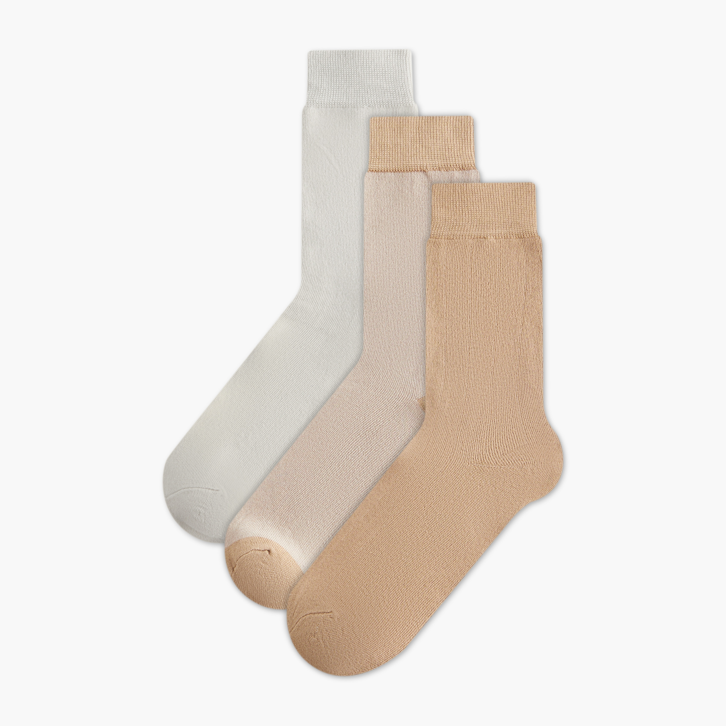 Set of 3 - Textured Crew Length Socks-men-socks-image-1