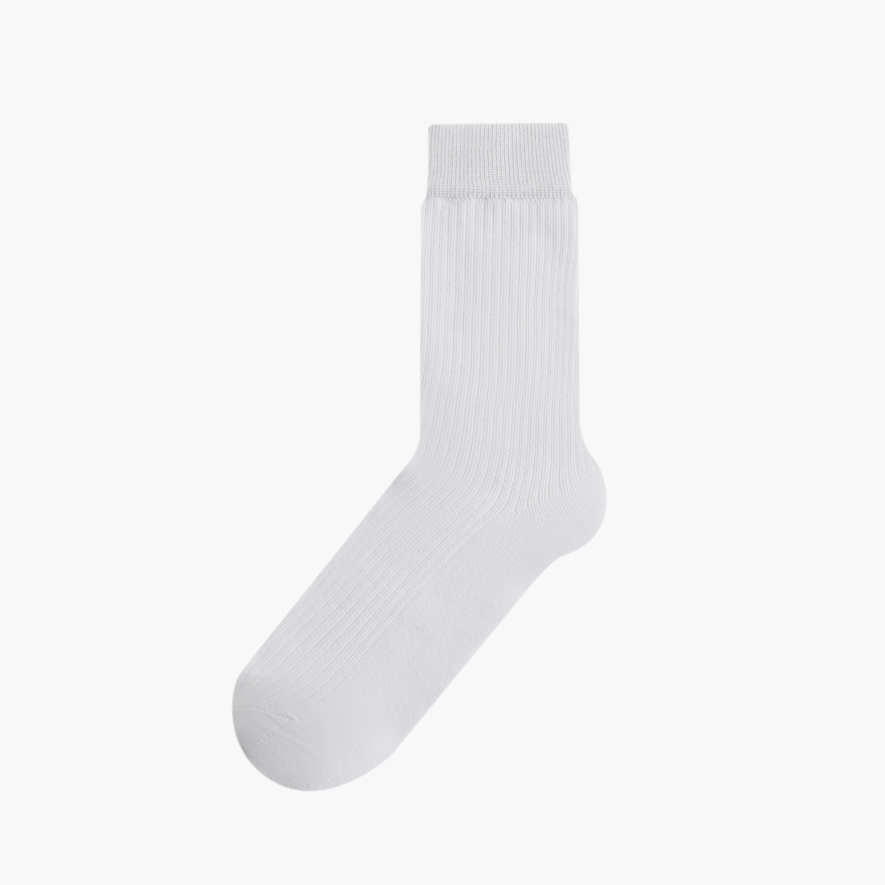 Set of 5 - Ribbed Crew Length Socks with Antibacterial Protection-men-socks-image-2