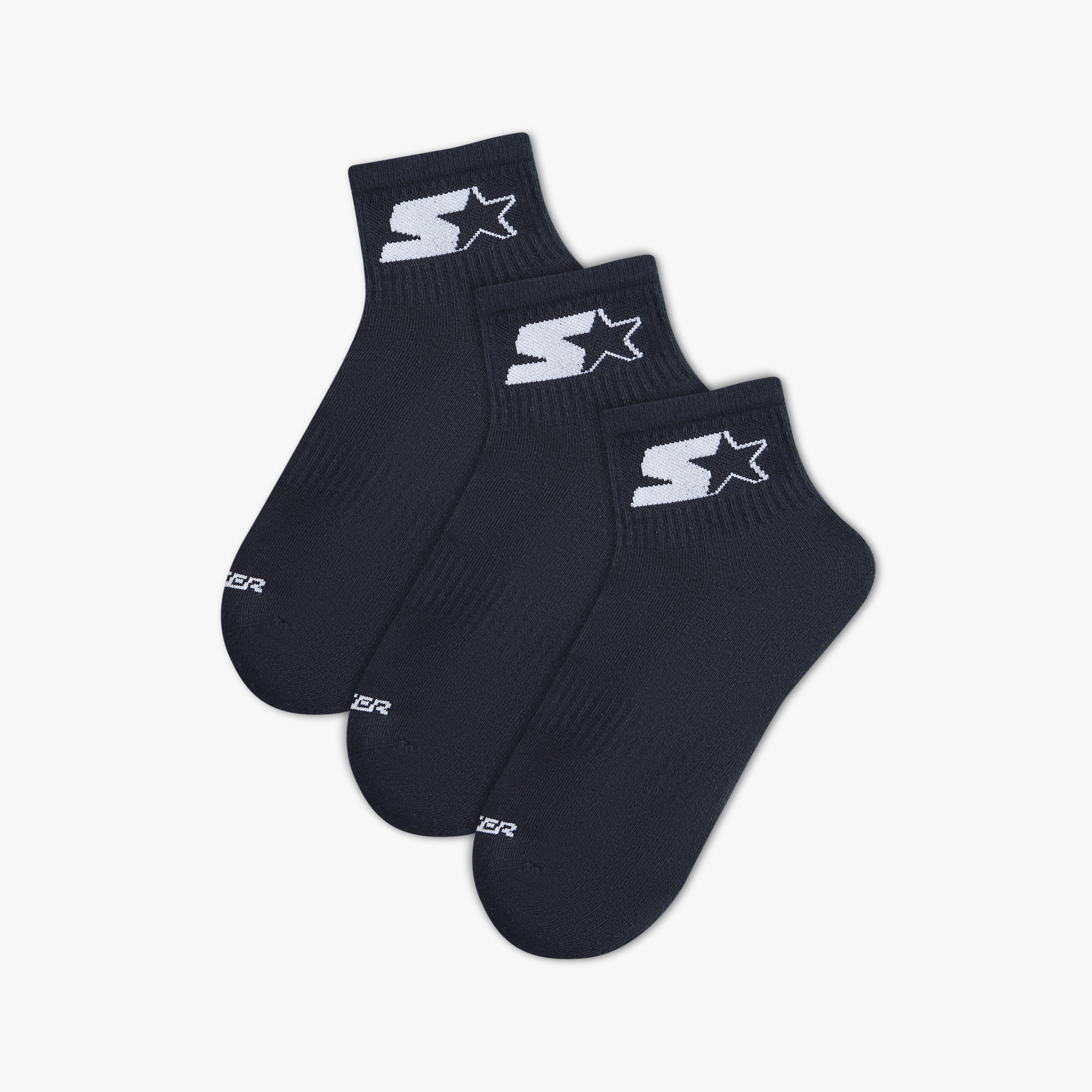 Set of 3 - Starter Textured Ankle Length Socks-men-socks-image-1