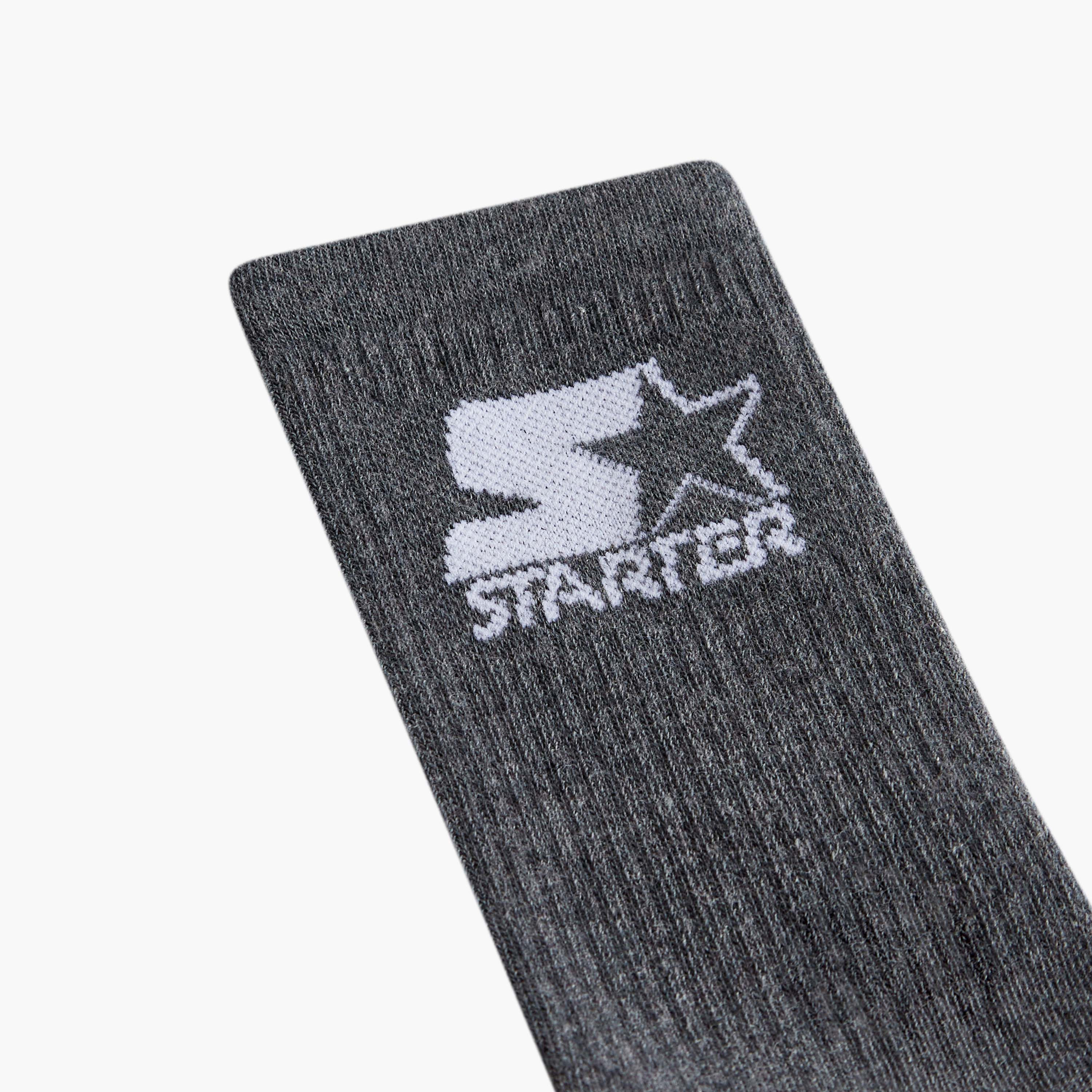 Set of 3 - Starter Ribbed Crew Length Socks with Antibacterial Protection-men-socks-image-3