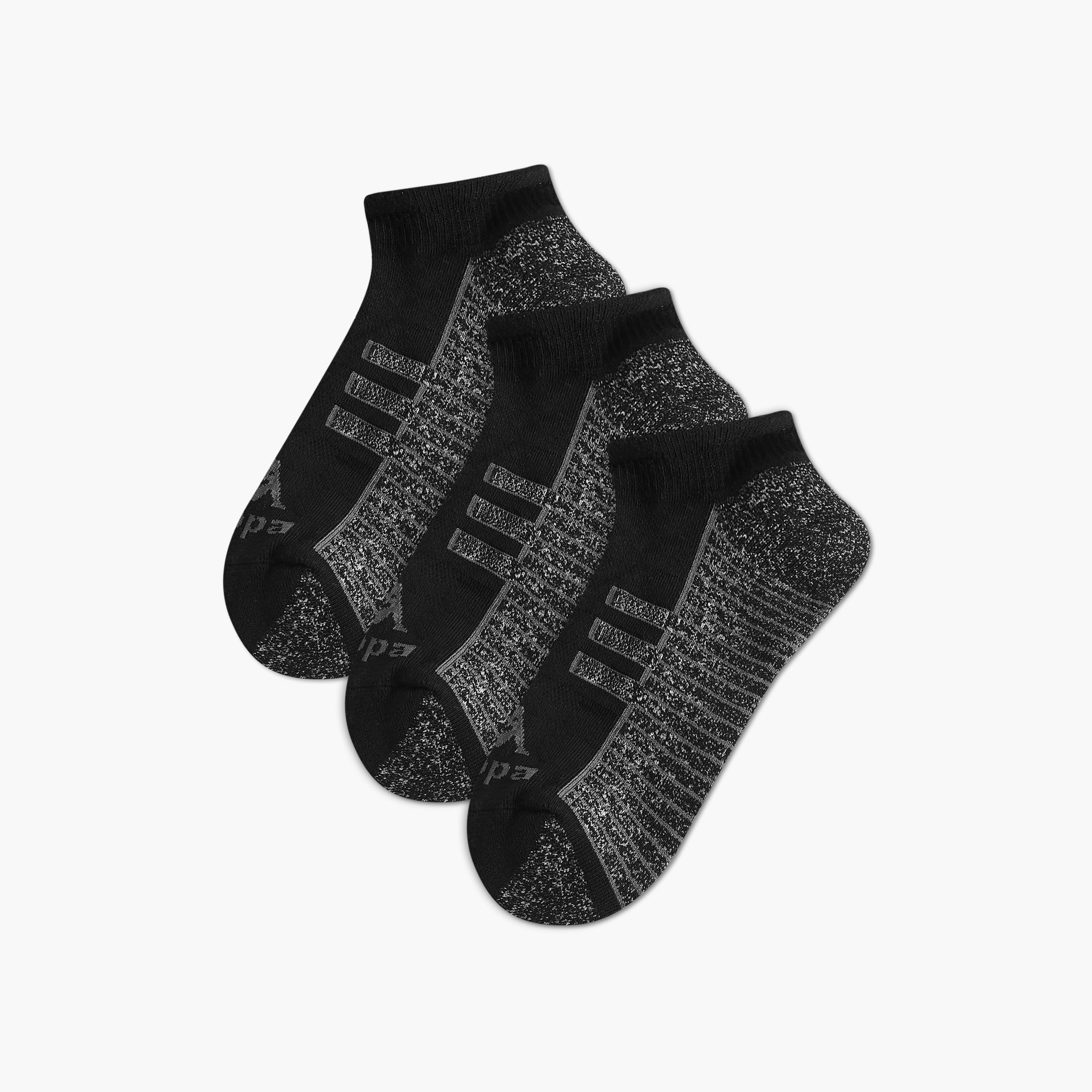 Set of 3 - Kappa Striped Ankle Length Half Terry Socks-men-socks-image-1