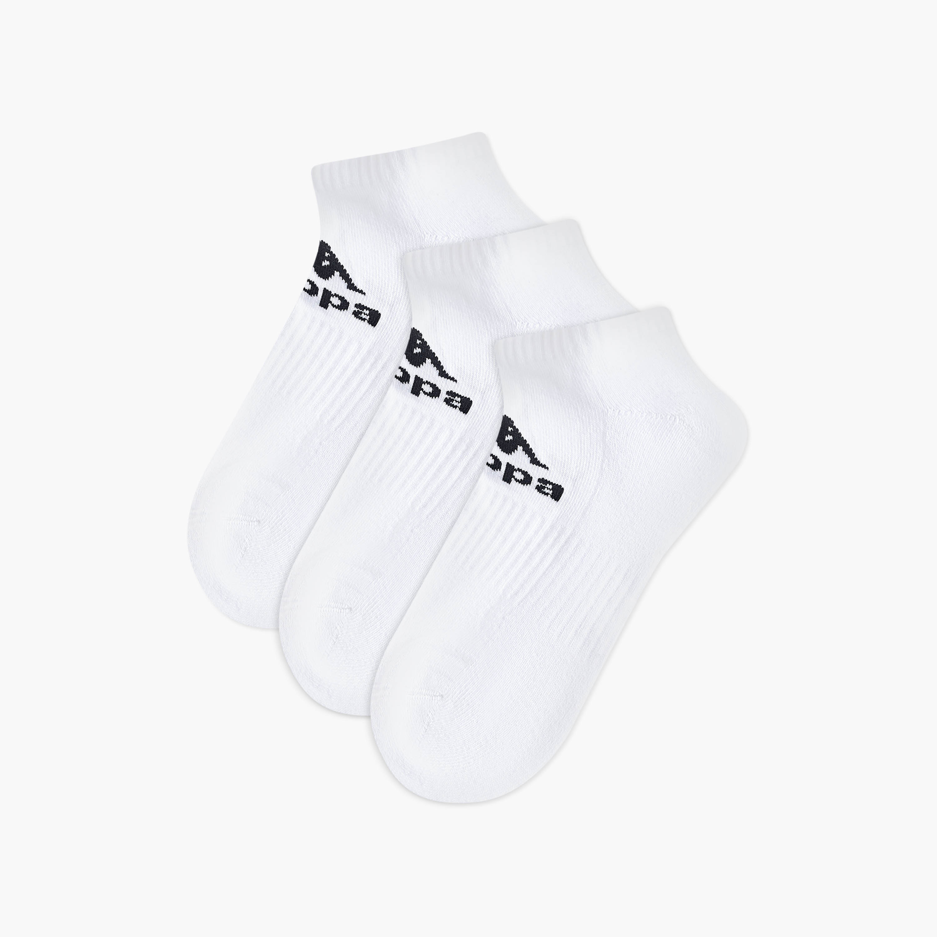 Set of 3 - Kappa Striped Ankle Length Half Terry Socks-men-socks-image-1