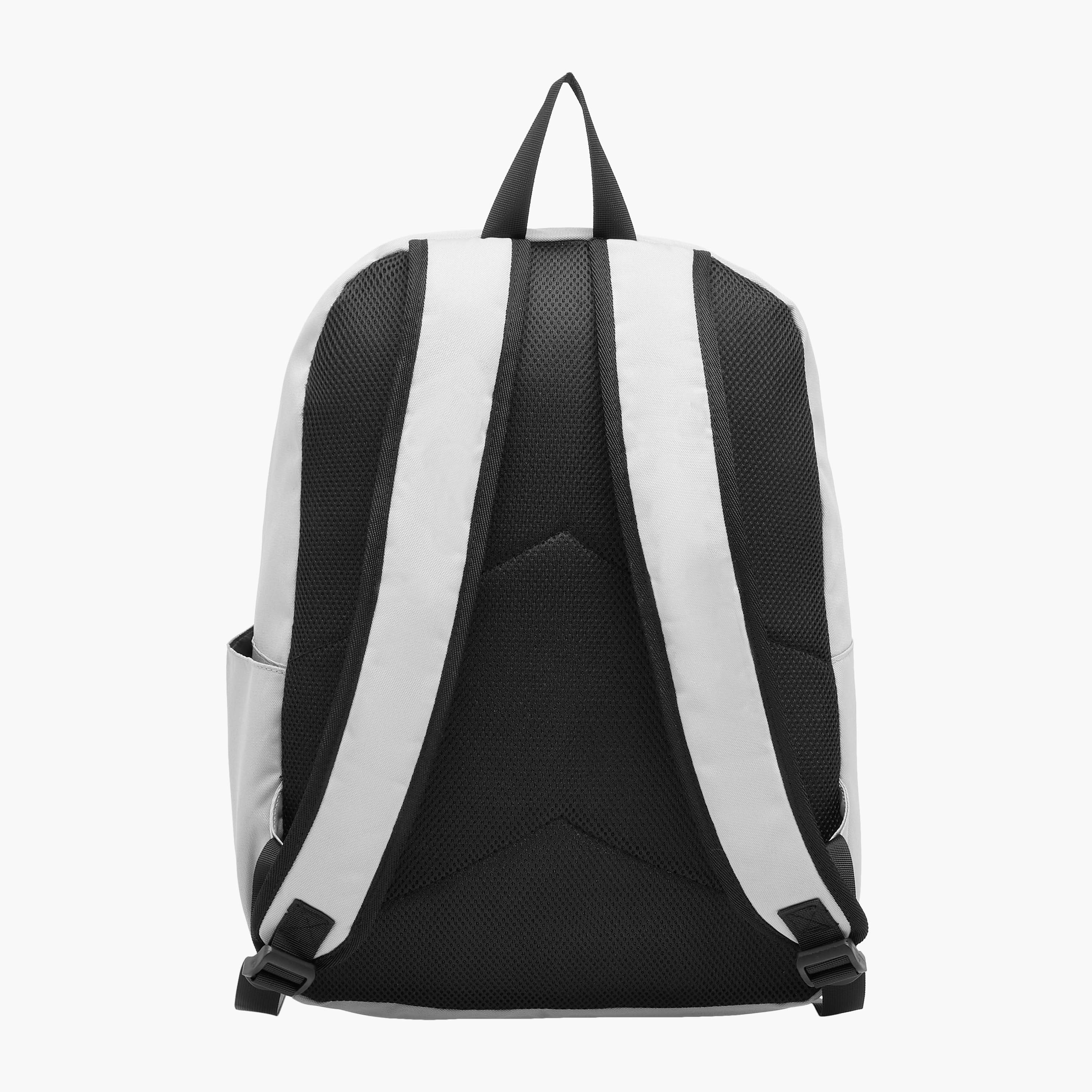 Panelled Detail Backpack with Adjustable Shoulder Straps and Zip Closure-men-bags-image-4