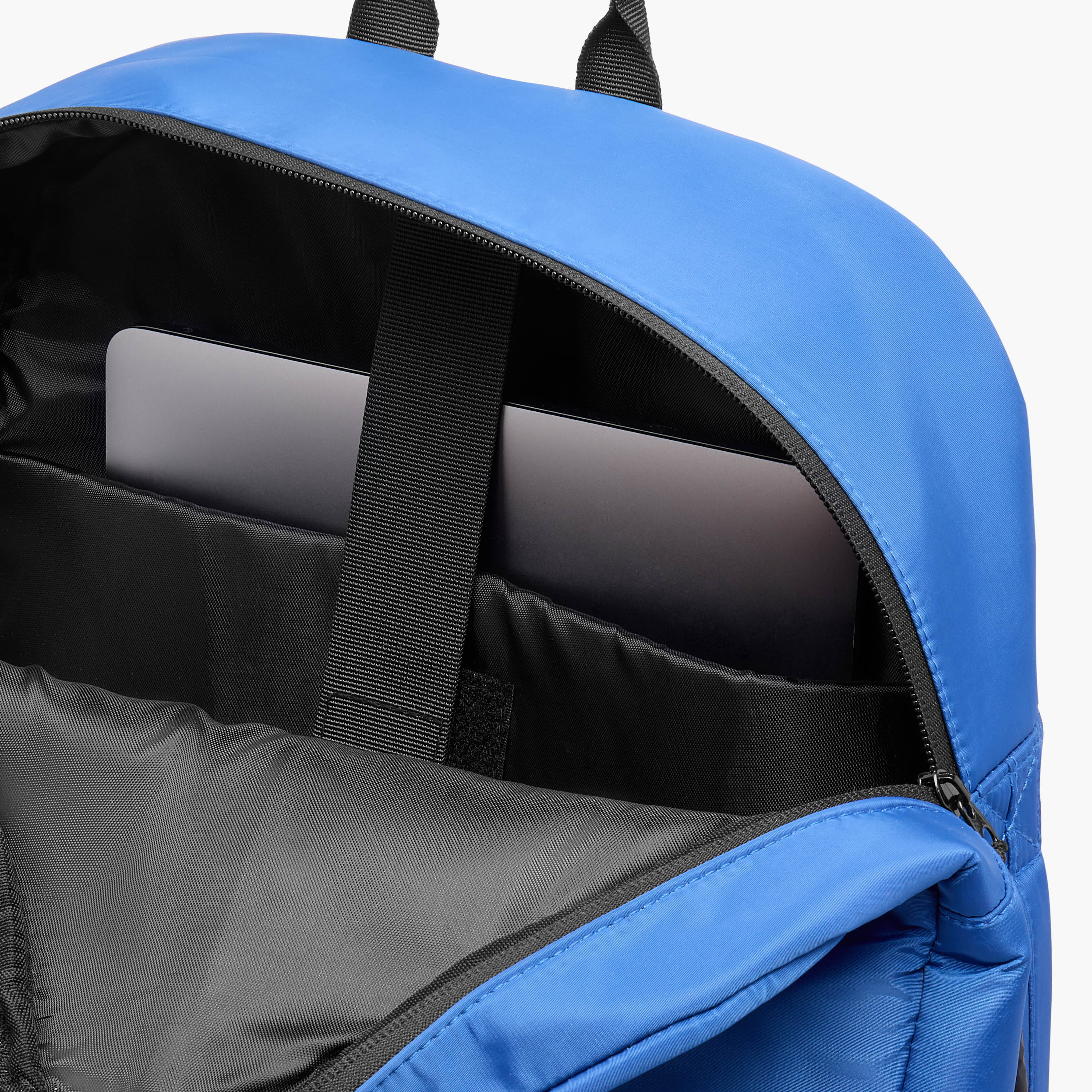 Panelled Detail Backpack with Adjustable Shoulder Straps and Zip Closure-men-bags-image-8