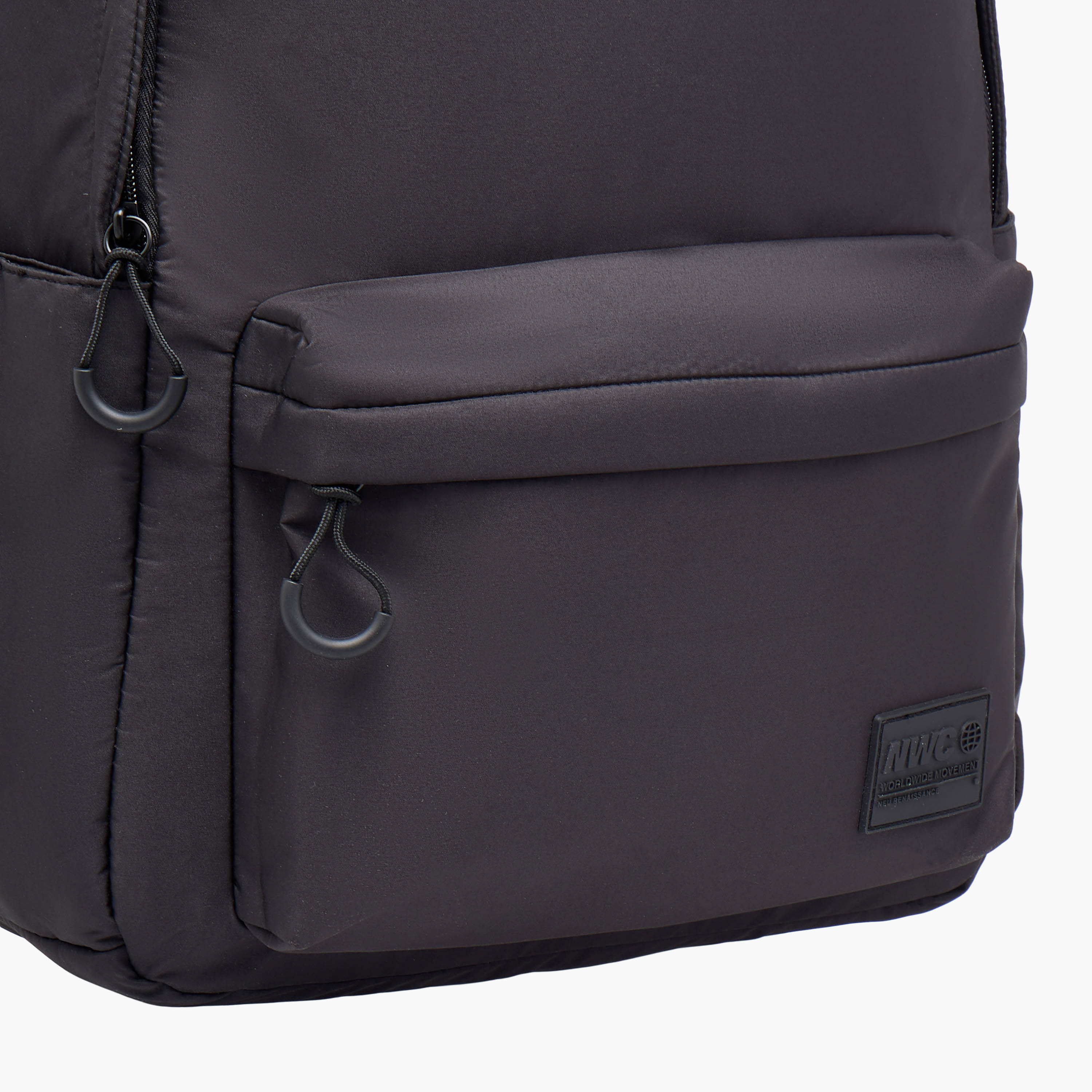 Applique Detail Backpack with Adjustable Shoulder Straps and Zip Closure - 31x16x44 cm-men-bags-image-5