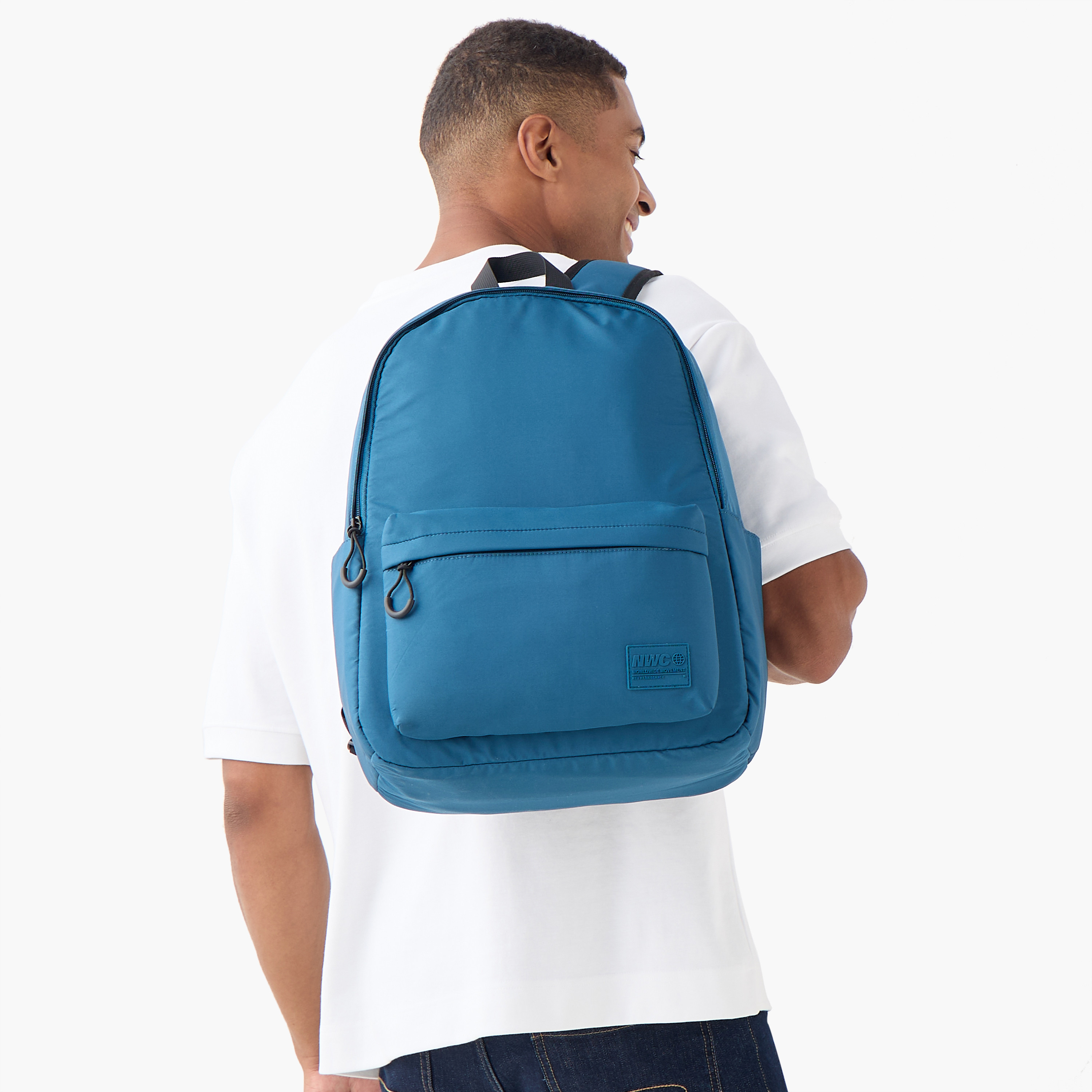 Adjustable Strap Detail Backpack with Zip Closure - 31x16x44 cm-men-bags-image-1